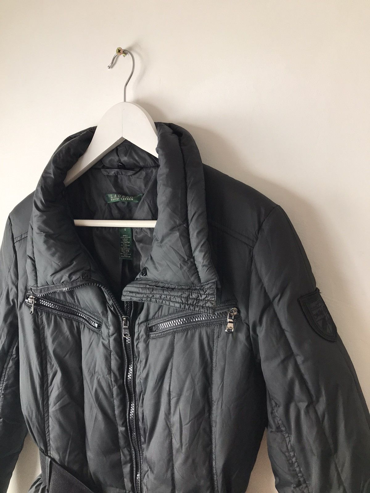 Polo Ralph Lauren Polo Ralph Lauren Black Belted Lux Basic Down Jacket Size S / US 4 / IT 40 - 9 Thumbnail