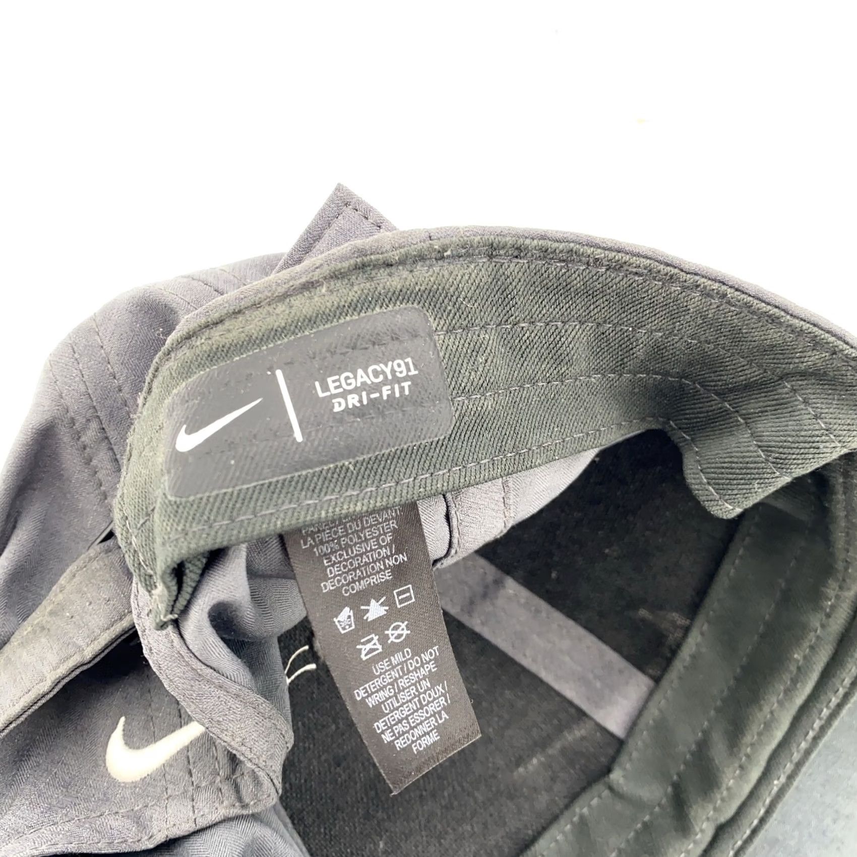 Nike Nike Hat Cap Strap Back Dri-FIT Legacy91 Lightweight Mens One Size Gray Adjustable Breast: breathable moisture-wicking microfiber baseball cap Size ONE SIZE - 5 Thumbnail