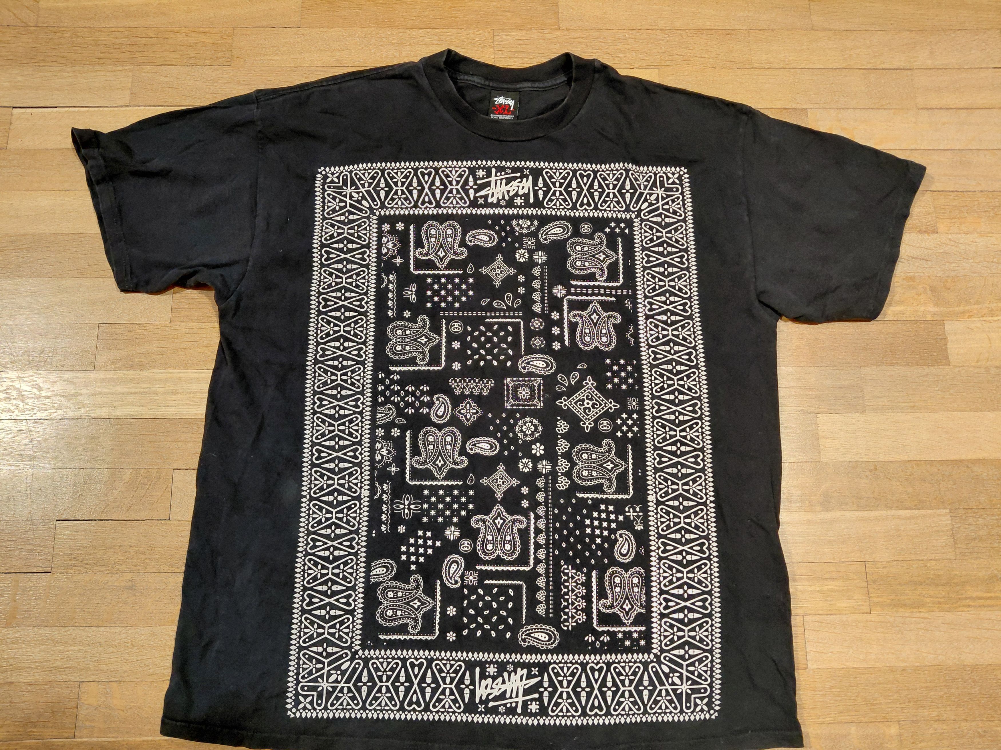 Stussy Stussy Paisley Bandana Patern Overprint Shirt XL Vintage Size US XL / EU 56 / 4 - 1 Thumbnail