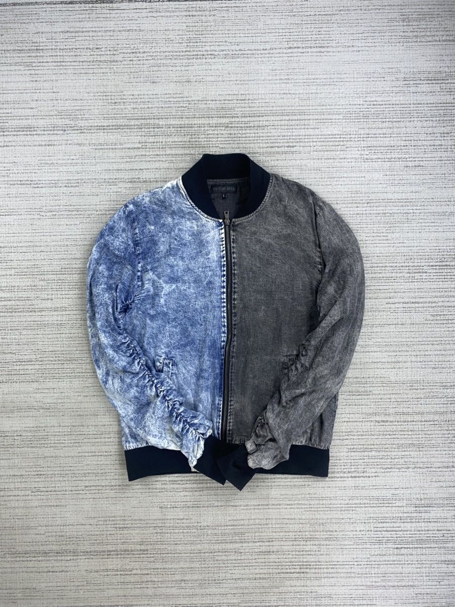 In The Attic × Vintage Rare Vintage In The Attic Two Colour Denim Zipper Jacket Size US M / EU 48-50 / 2 - 6 Thumbnail