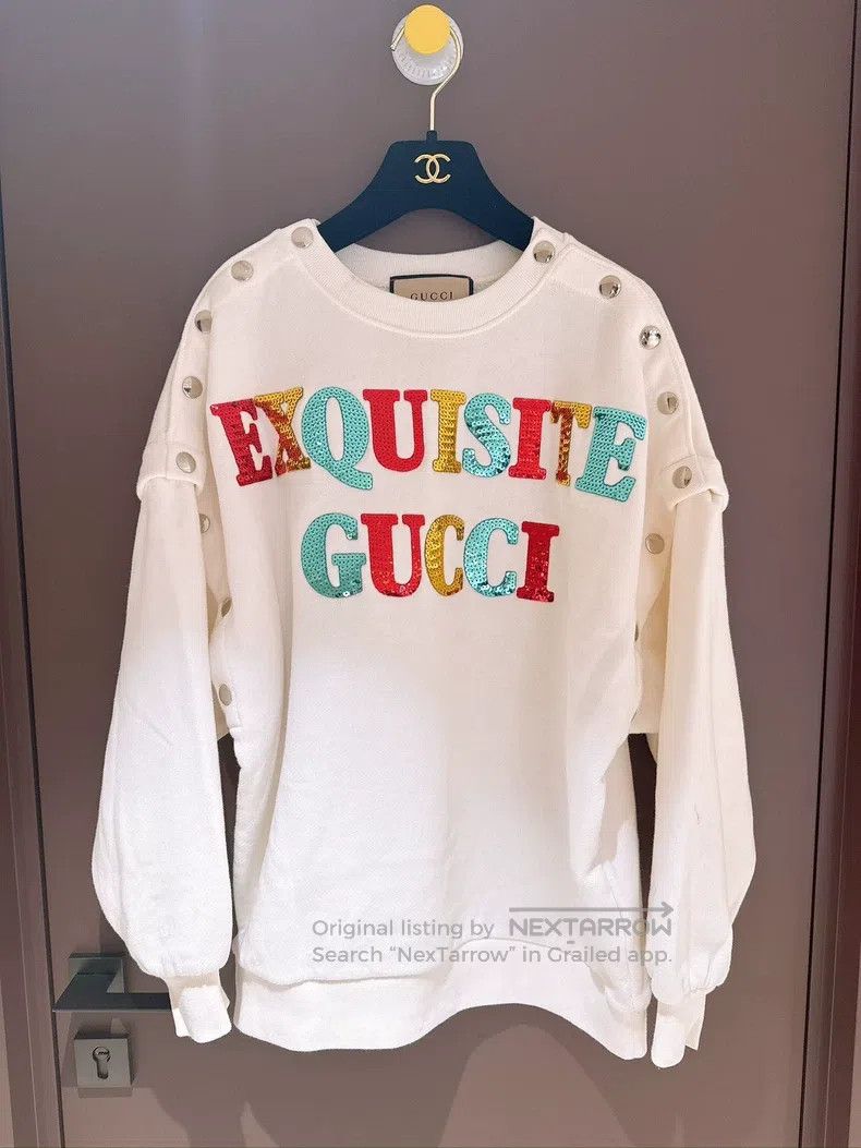 Gucci Gucci Sequin colourful letter loose sweatshirt Size US XS / EU 42 / 0 - 1 Thumbnail