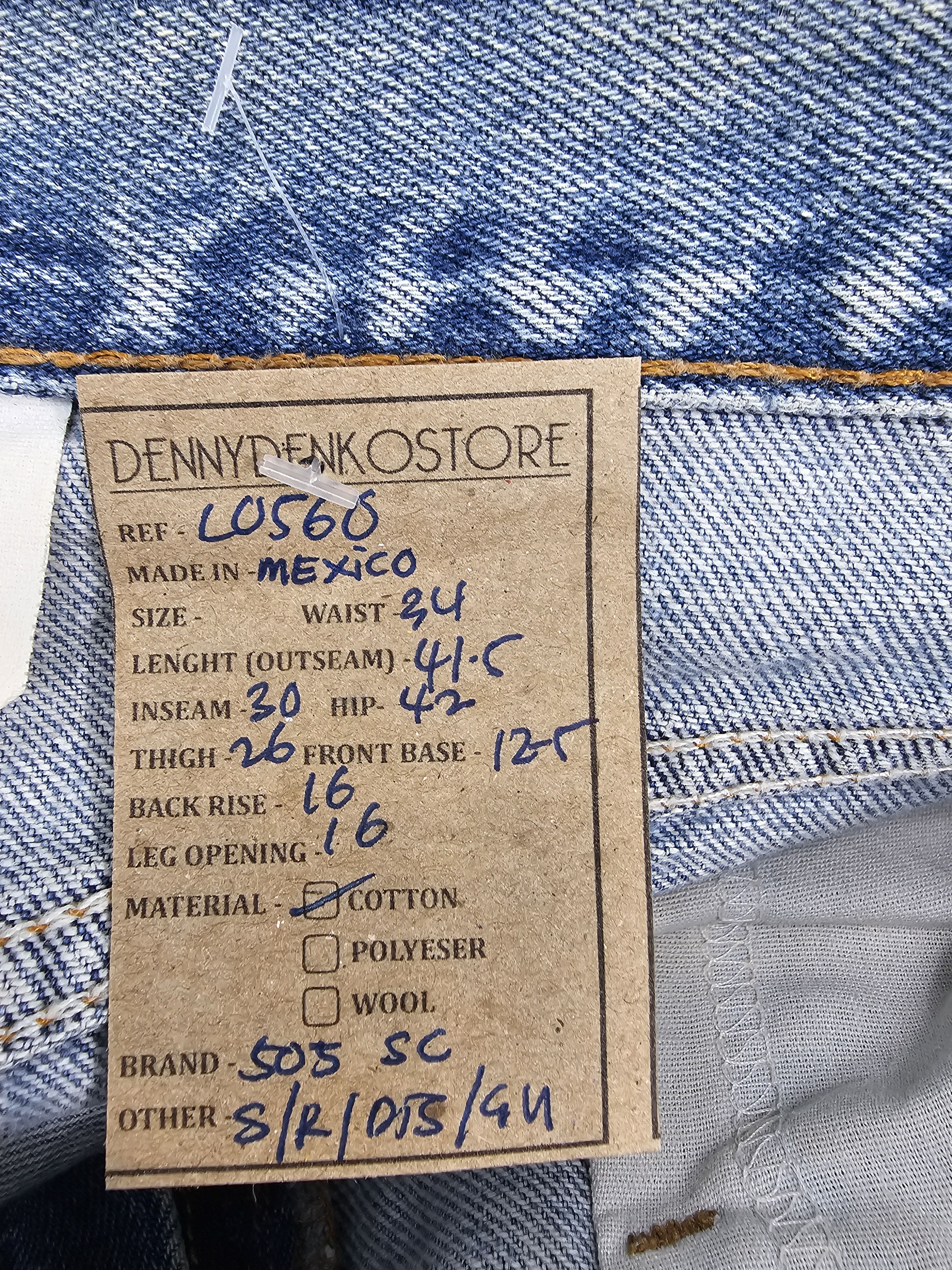 Levi's Vintage Clothing Vtg 90's LEVIS 505 Regular Fit Stain Blue Jeans L0560 Size US 34 / EU 50 - 17 Thumbnail
