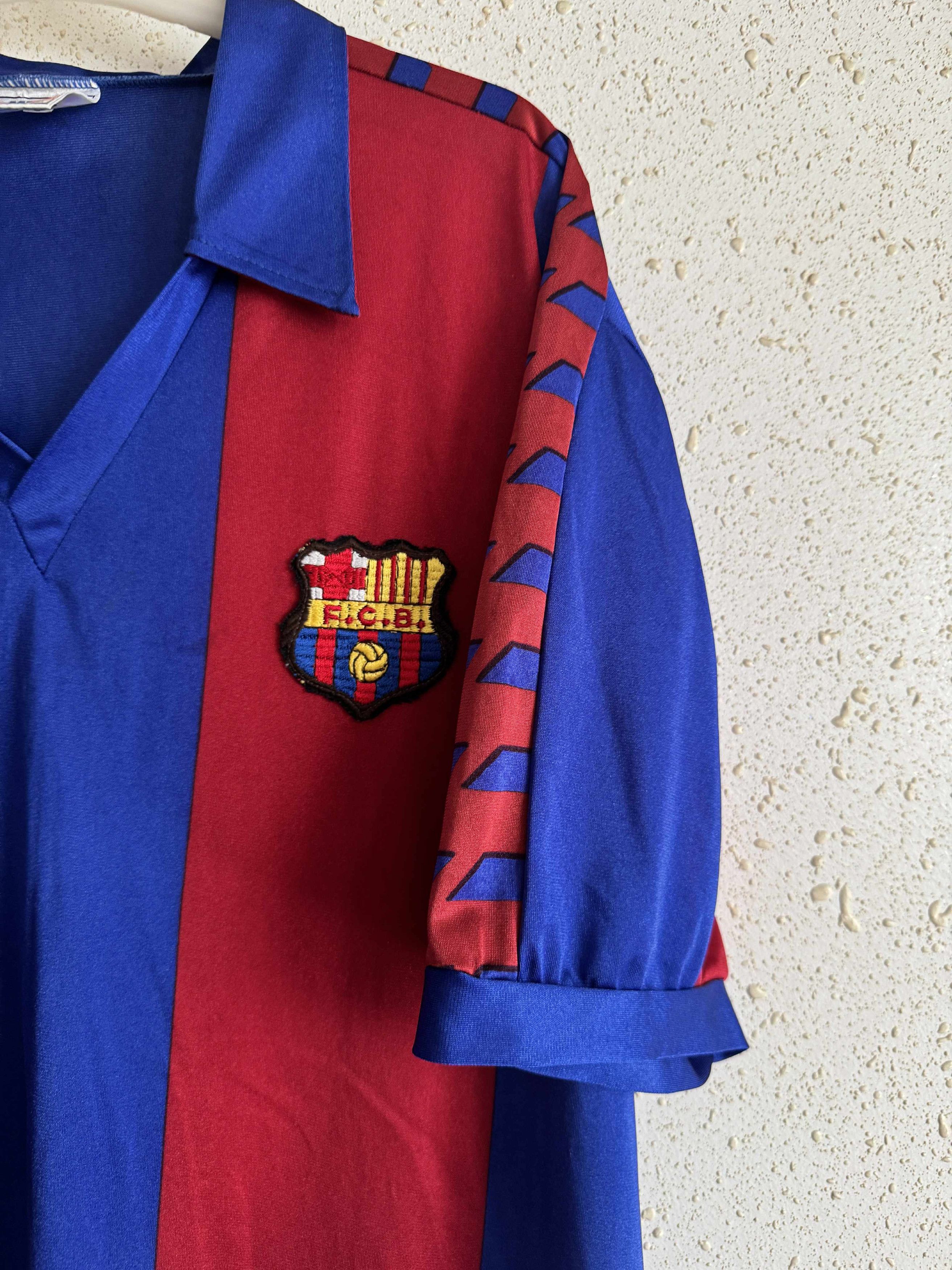 Vintage FC Barcelona 1983/84 Home Shirt Player Issue #16 MEYBA Size US XL / EU 56 / 4 - 6 Thumbnail
