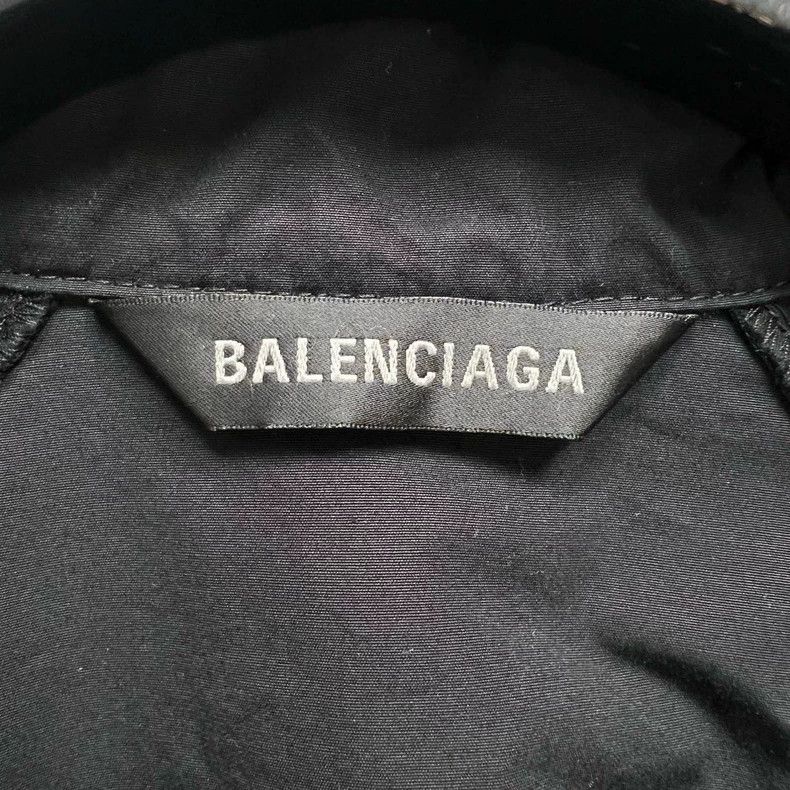 Balenciaga Balenciaga 3B Embroidered red label black shirt jacket Size US L / EU 52-54 / 3 - 3 Thumbnail