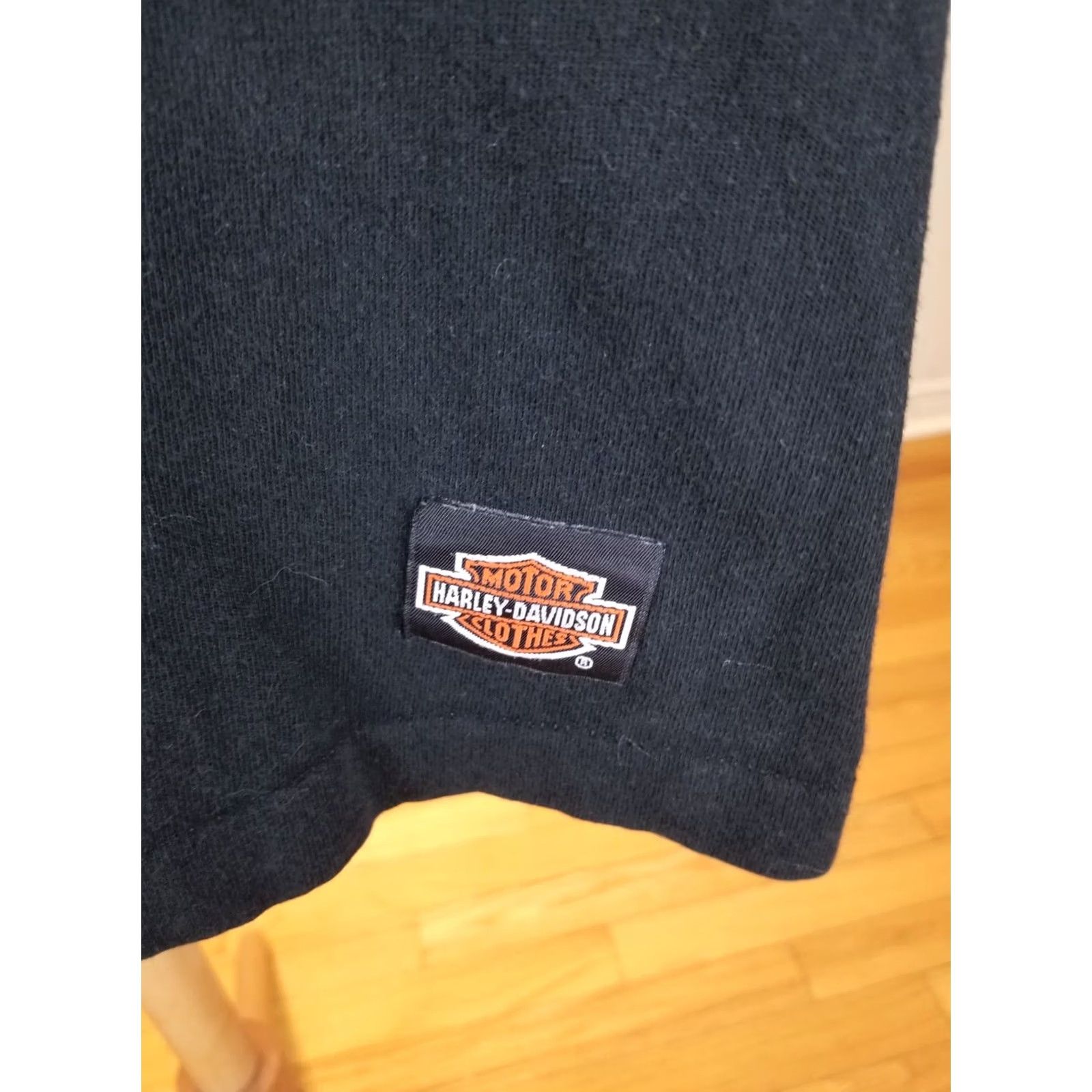 Harley Davidson VINTAGE HARLEY DAVIDSON T-SHIRT BLACK ONE POCKET SINGLE STITCH SZ MEDIUM 90' Mens Size US M / EU 48-50 / 2 - 3 Thumbnail