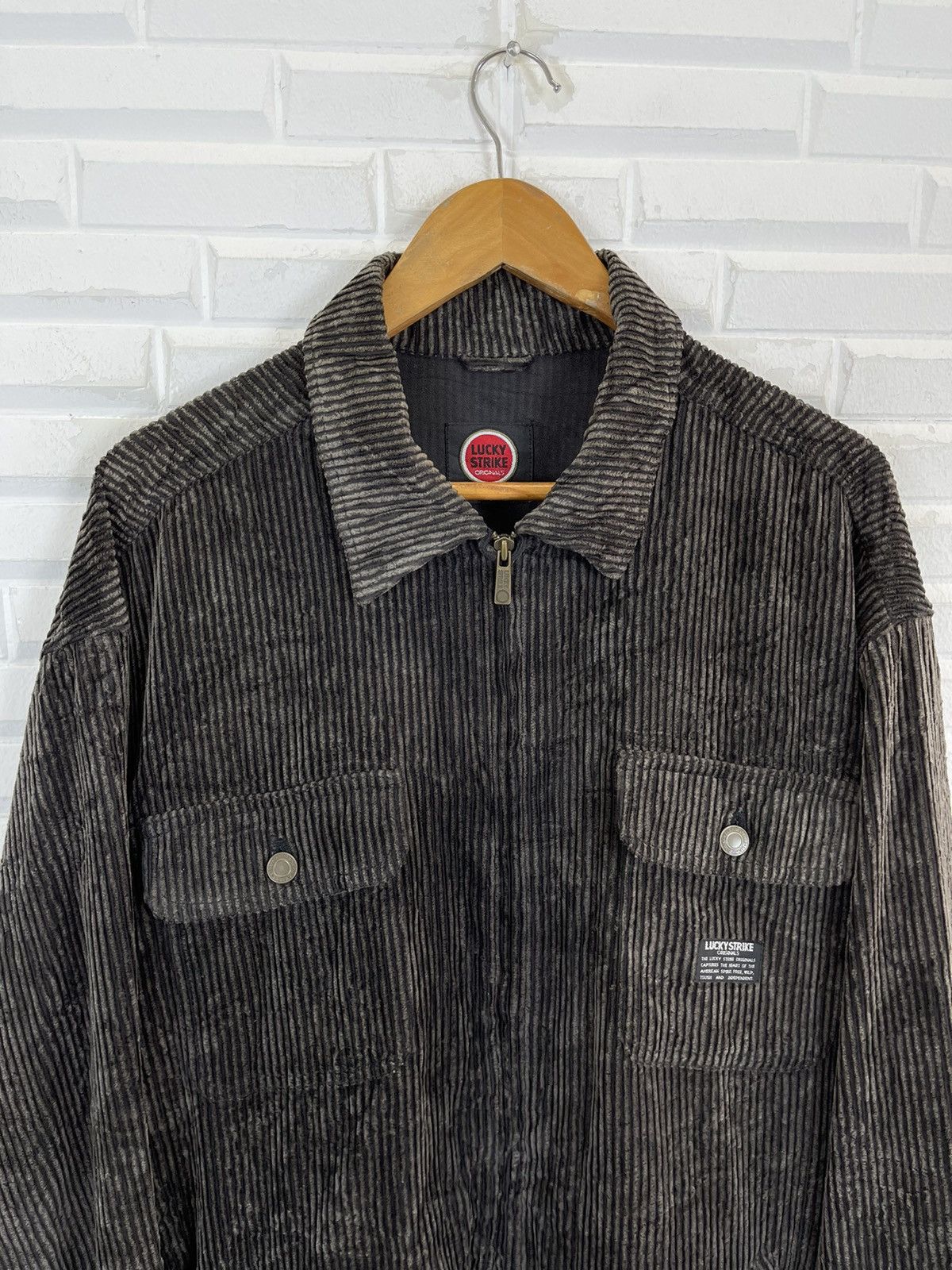 Vintage VINTAGE LUCKY STRIKE CORDUROY JACKET Size US L / EU 52-54 / 3 - 2 Thumbnail