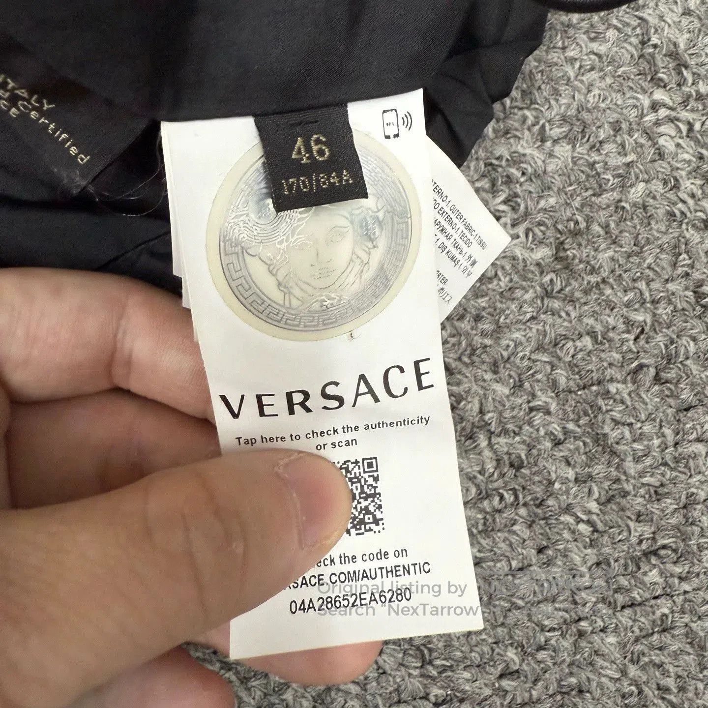 Versace Baroque Print Black Jacket.