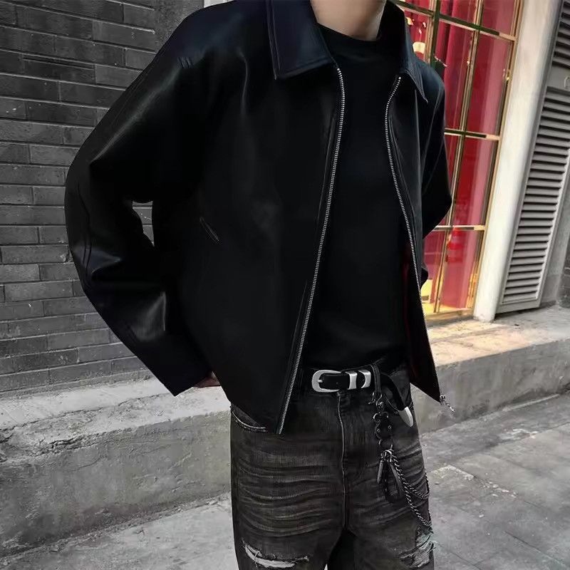 Japanese Brand Zip-up Turn-down Collar PU Leather Coat Size US XL / EU 56 / 4 - 3 Thumbnail