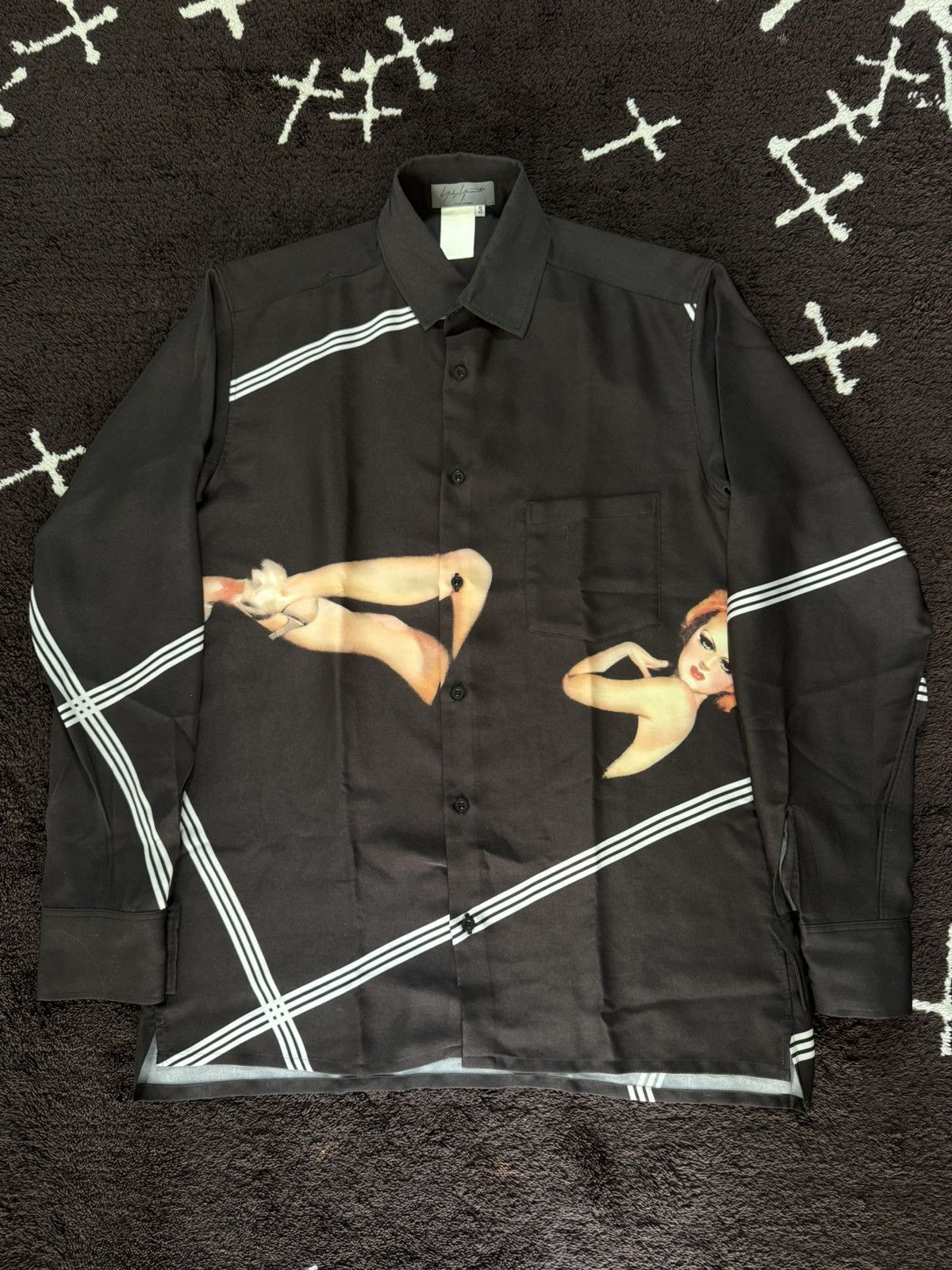 Yohji Yamamoto Yohji Yamamoto Pour Homme AW01 Concertina silk shirt Size US L / EU 52-54 / 3 - 2 Thumbnail