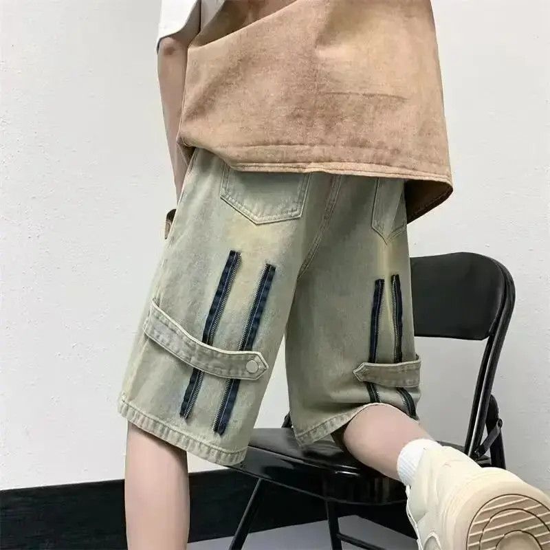 Japanese Brand Loose casual straight leg denim shorts Size US 32 / EU 48 - 1 Thumbnail