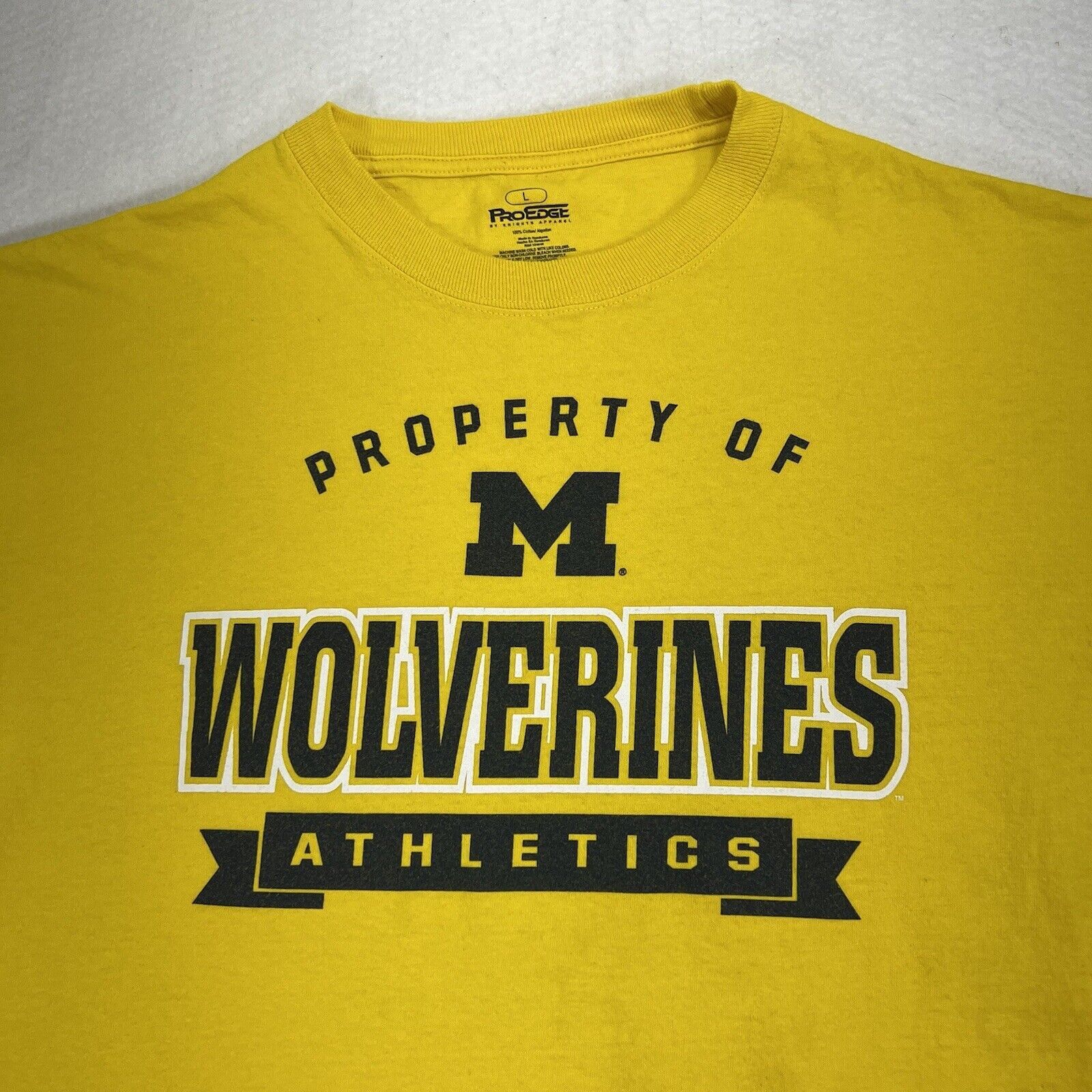 Pro Edge ProEdge University Of Michigan Wolverine Men’s Large Tee Size US L / EU 52-54 / 3 - 2 Thumbnail