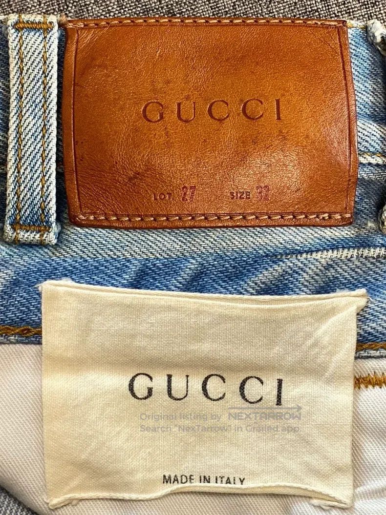 Gucci Gucci Bee floral embroidered jeans Size 42" / US 20 - 7 Thumbnail