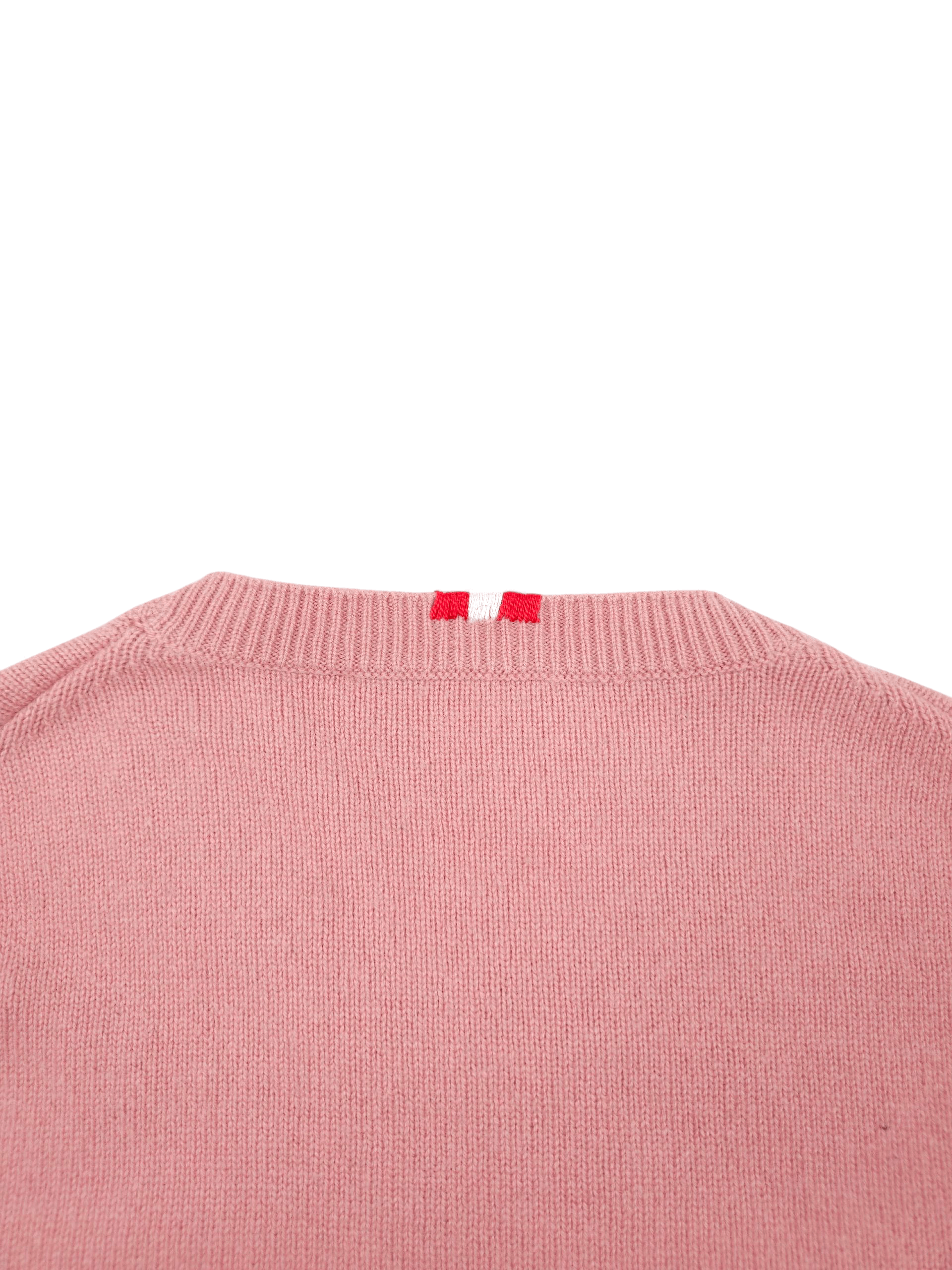 Dsquared2 💎 Dsquared 2 Basic Casual Pink Wool Relaxed Sweater XL Size US XL / EU 56 / 4 - 4 Thumbnail
