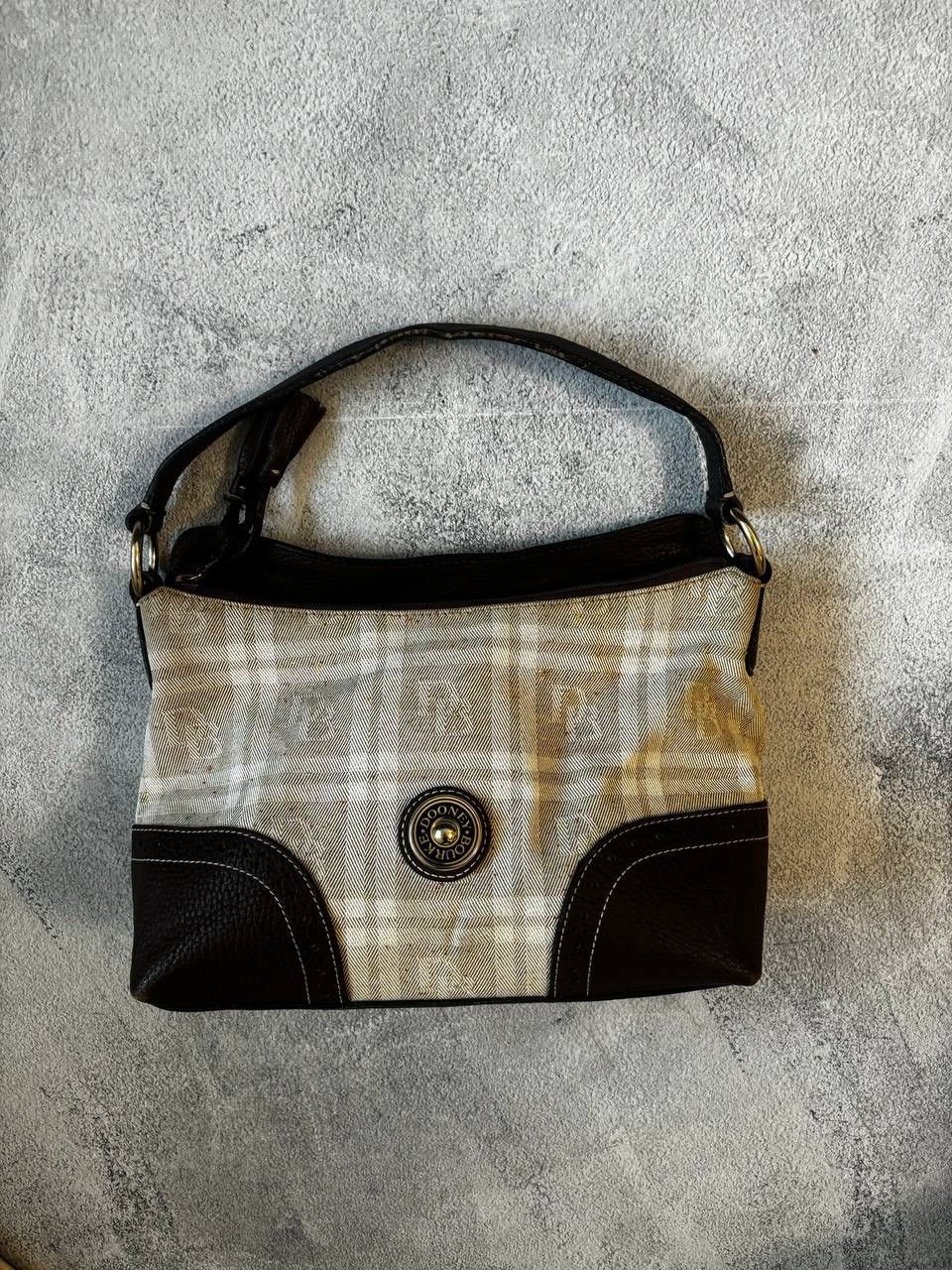 Dooney Bourke Vintage Distressed Sling Bag in Brown, Men's