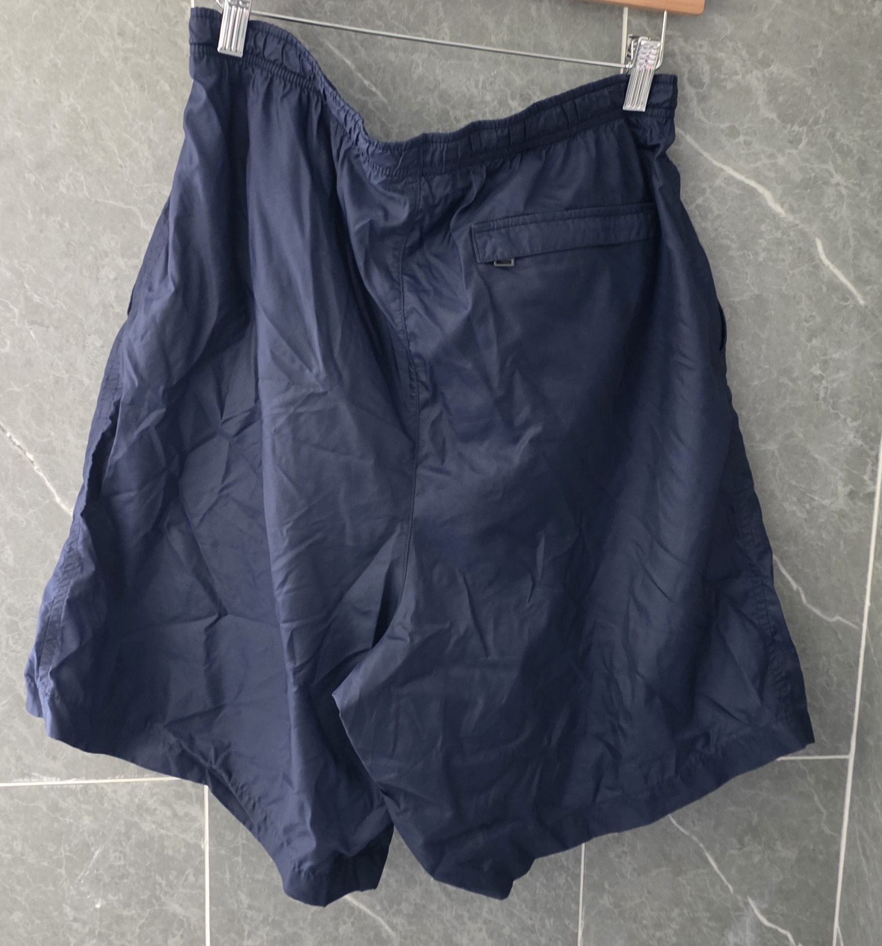 Nike Men's Nike Blue Logo Solid Swim Trunks Size Large Size US 34 / EU 50 - 2 Thumbnail