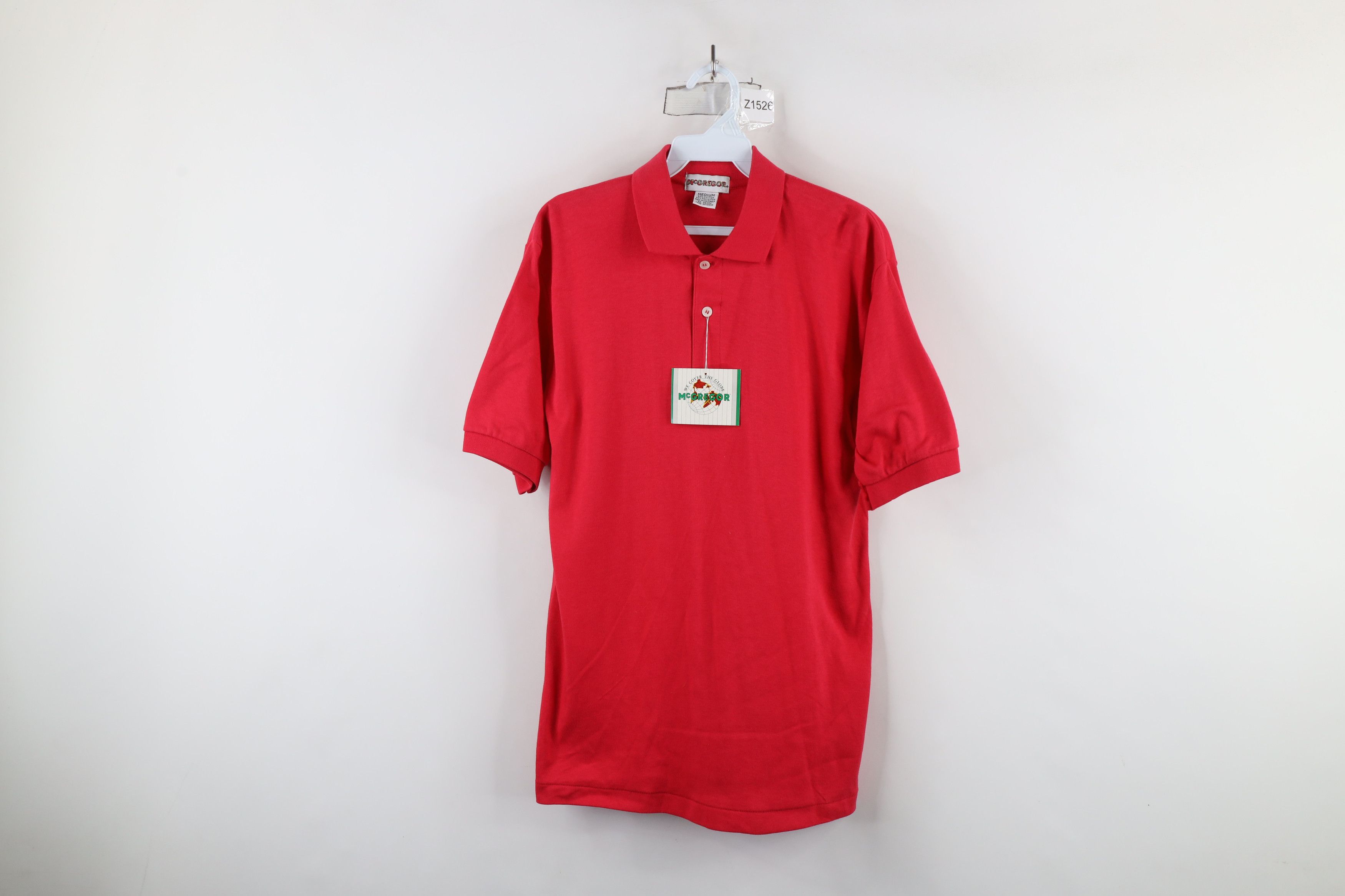 Vintage Deadstock Vintage 80s 90s Streetwear Soft Cotton Polo Shirt Size US M / EU 48-50 / 2 - 1 Thumbnail