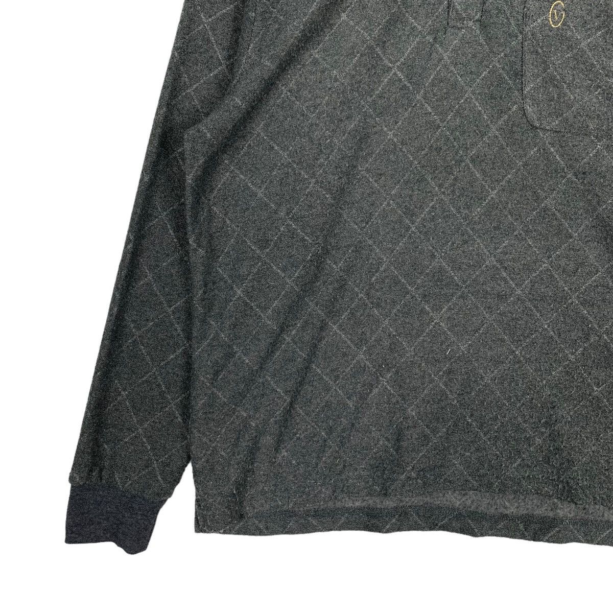 Gianni Valentino GIANNI VALENTINO Checked Long Sleeve Polo Shirt #1165-C53 Size US M / EU 48-50 / 2 - 3 Thumbnail
