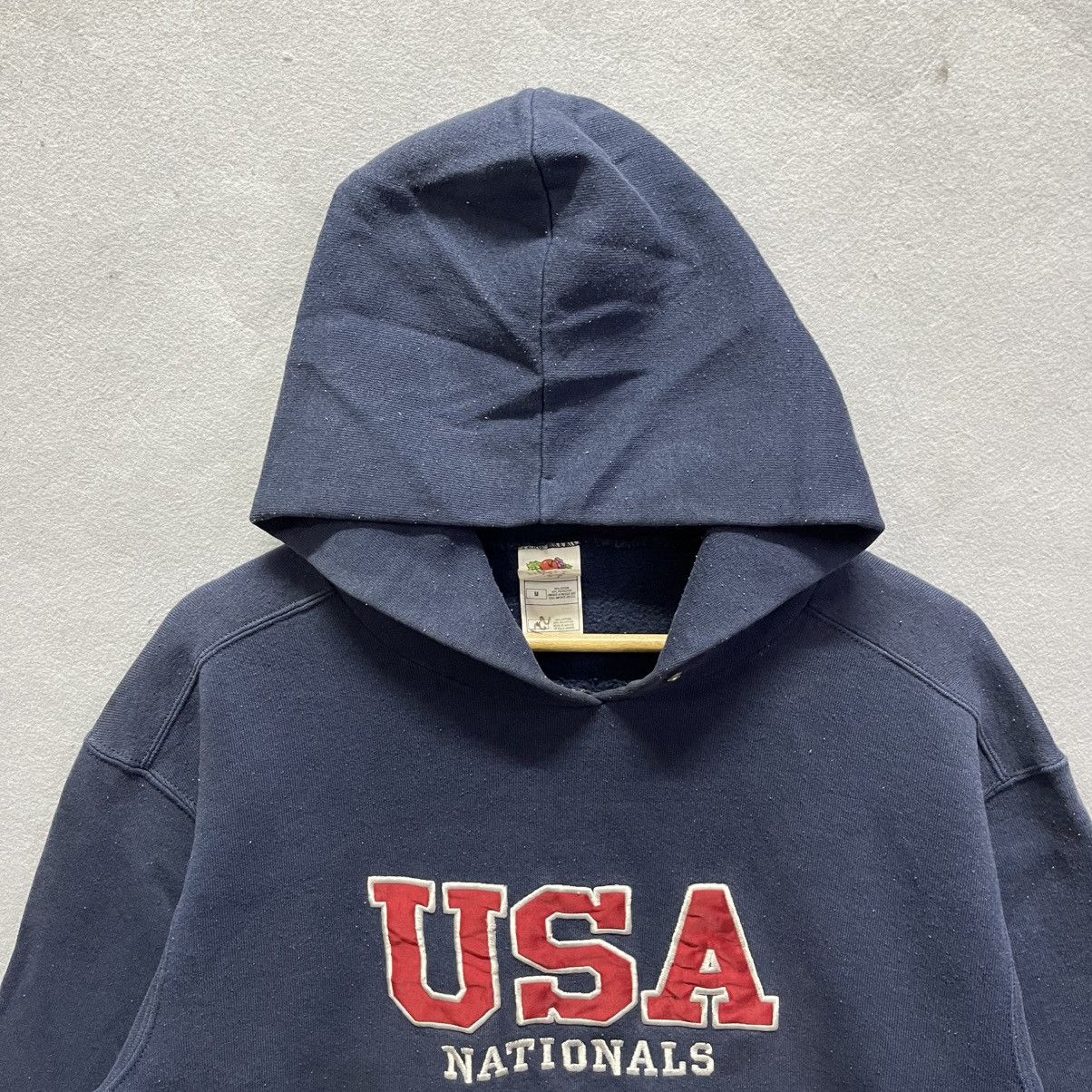 Fruit Of The Loom 90s USA Nationals Navy Hoodie – Fruit of the Loom Size US M / EU 48-50 / 2 - 2 Thumbnail