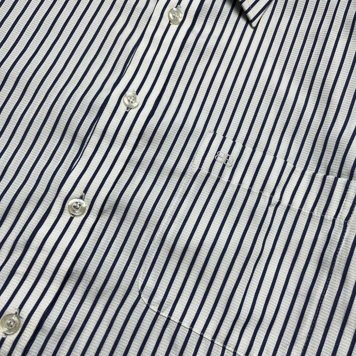Balenciaga Vintage Balenciaga Paris striped Long Sleeve Button shirt Size US L / EU 52-54 / 3 - 6 Thumbnail