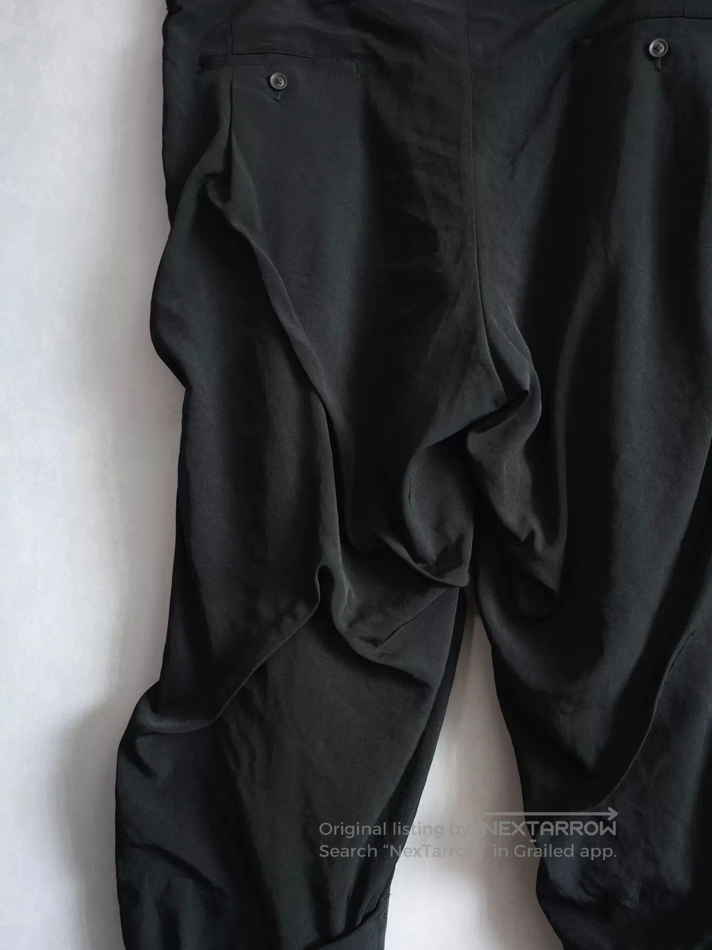 Yohji Yamamoto Yohji Yamamoto Irregular Pleated Trousers. Size US 30 / EU 46 - 8 Thumbnail