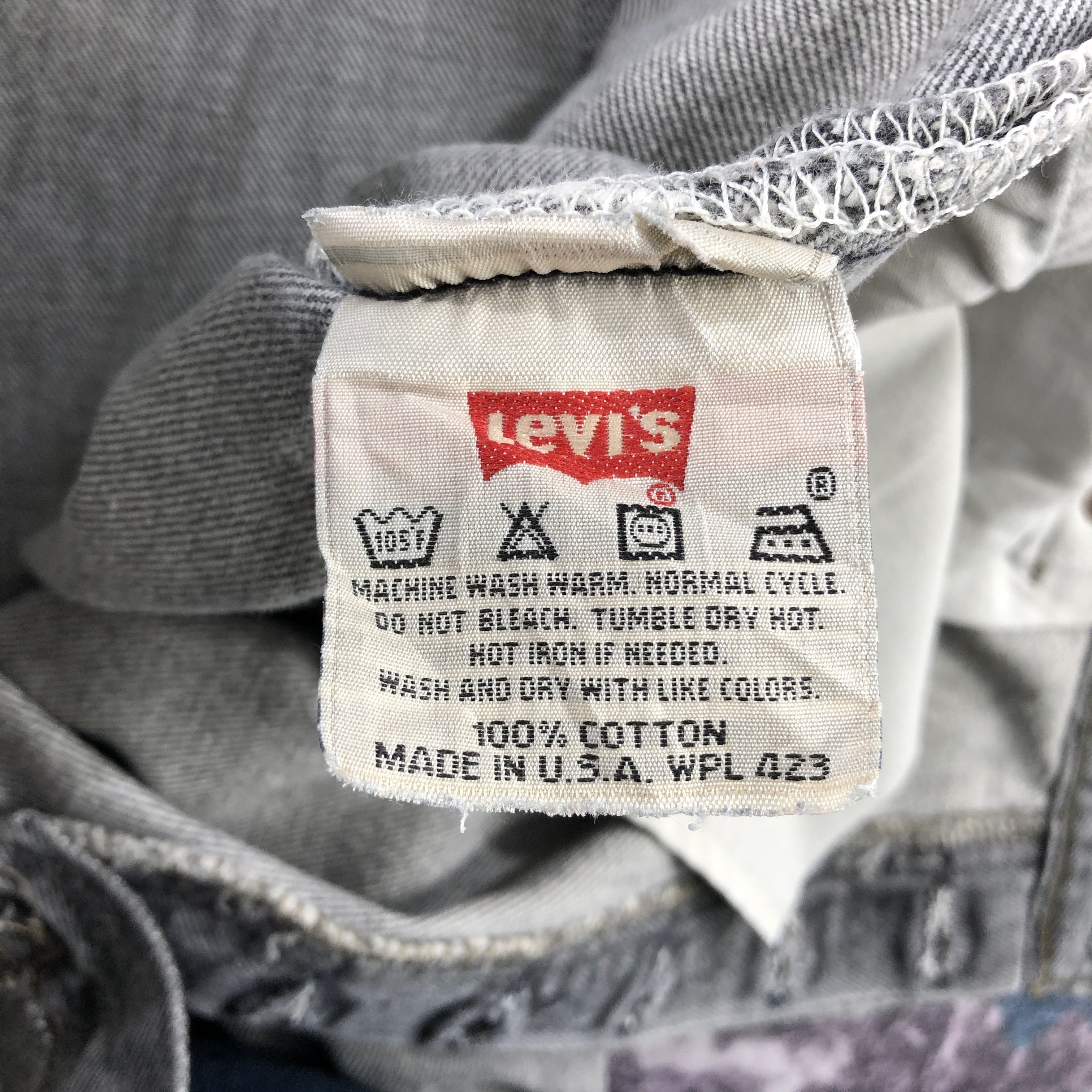 Levi's Vintage 90s Ash Gray Levis 501 Jeans-JM2338 Size US 40 / EU 56 - 17 Thumbnail
