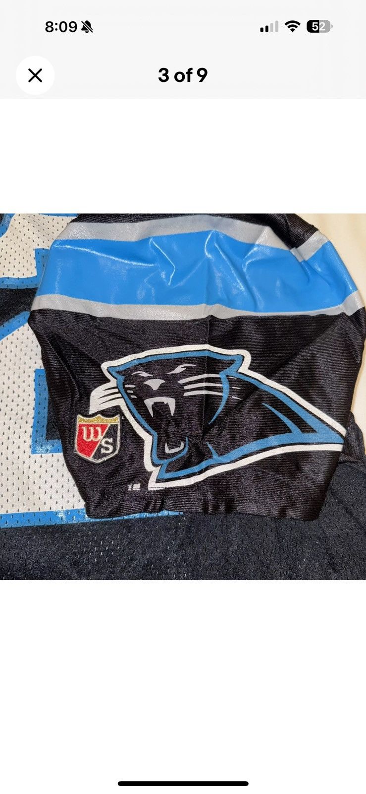 Wilson Wilson NFL Carolina Panthers Kerry Collins Jersey Mens XL Size US XL / EU 56 / 4 - 3 Thumbnail