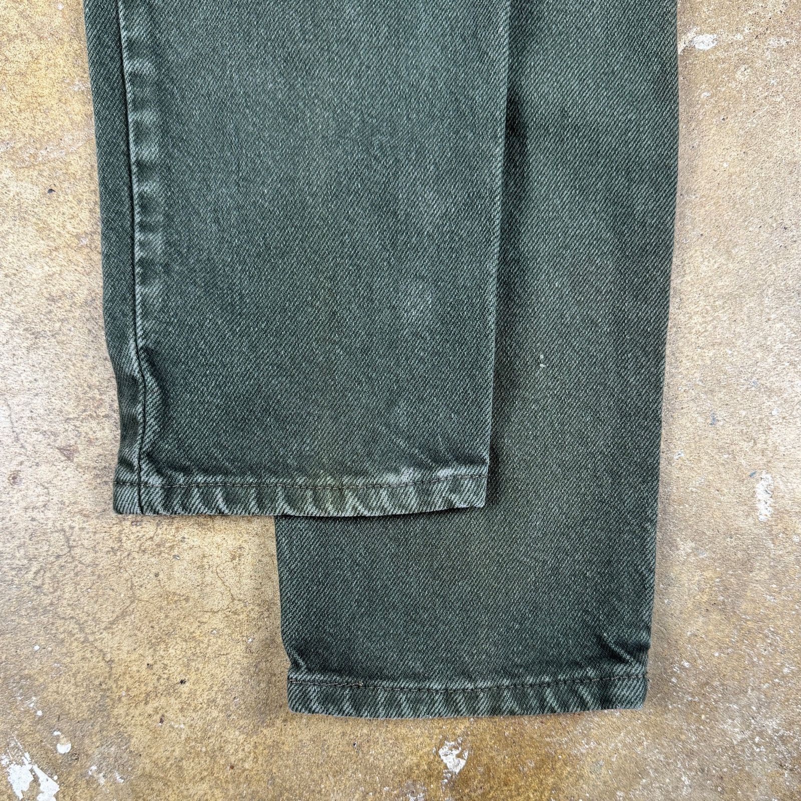 Levi's Vtg Levi’s 510 Women’s Jeans Green Slim Fit High Rise Size 3 Size 24" / US 00 / IT 34 - 9 Thumbnail