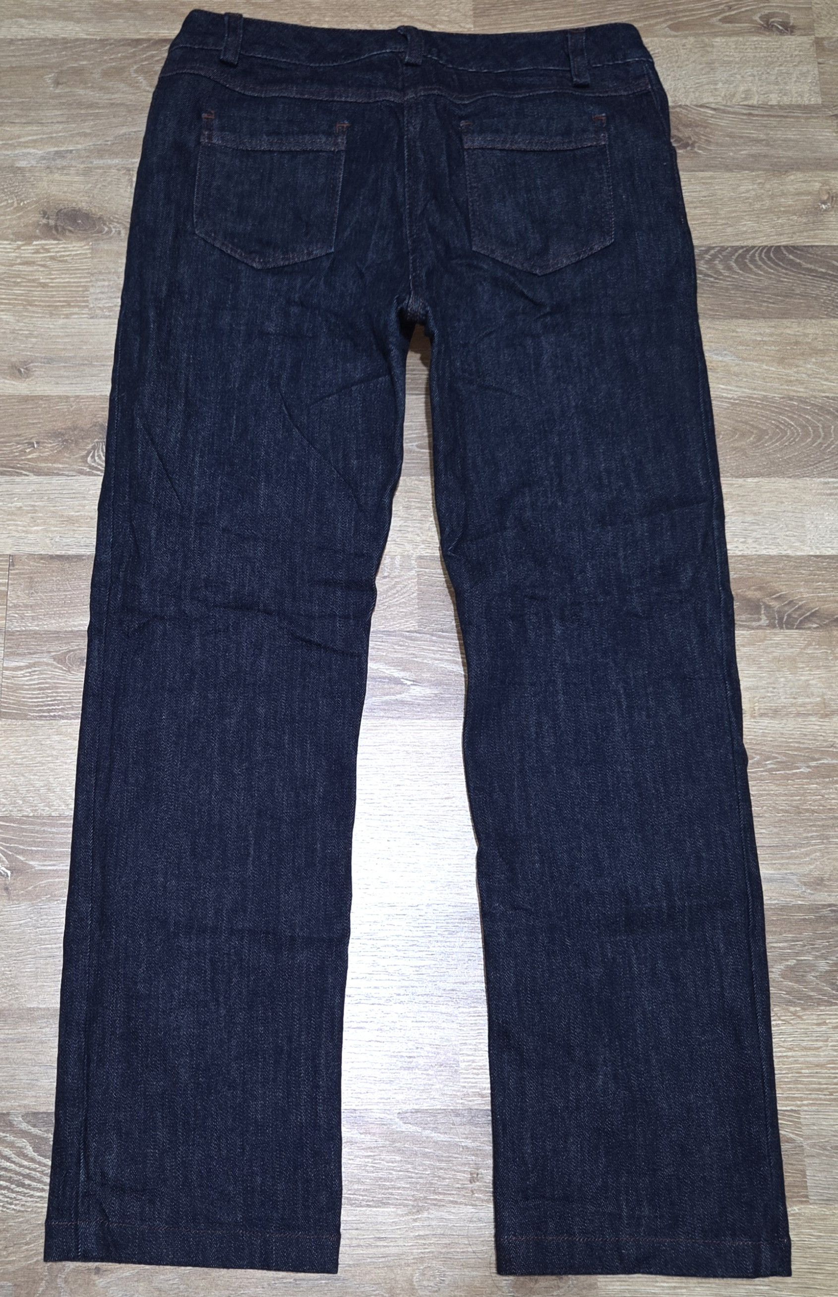 Salvatore Ferragamo Vtg Salvatore Ferragamo Luxury Women's Dark Blue Denim Jeans Size 28" / US 6 / IT 42 - 2 Thumbnail