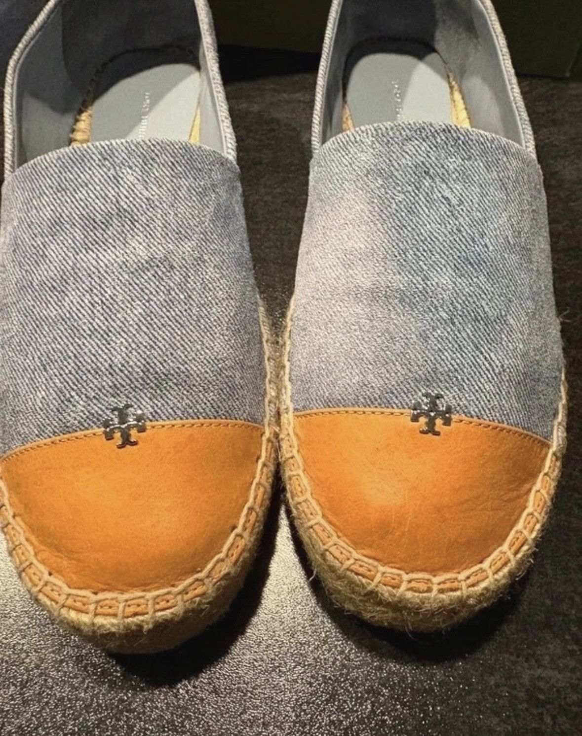 Tory Burch Cap-toe espadrille in denim blue Size US 9 / IT 39 - 5 Thumbnail