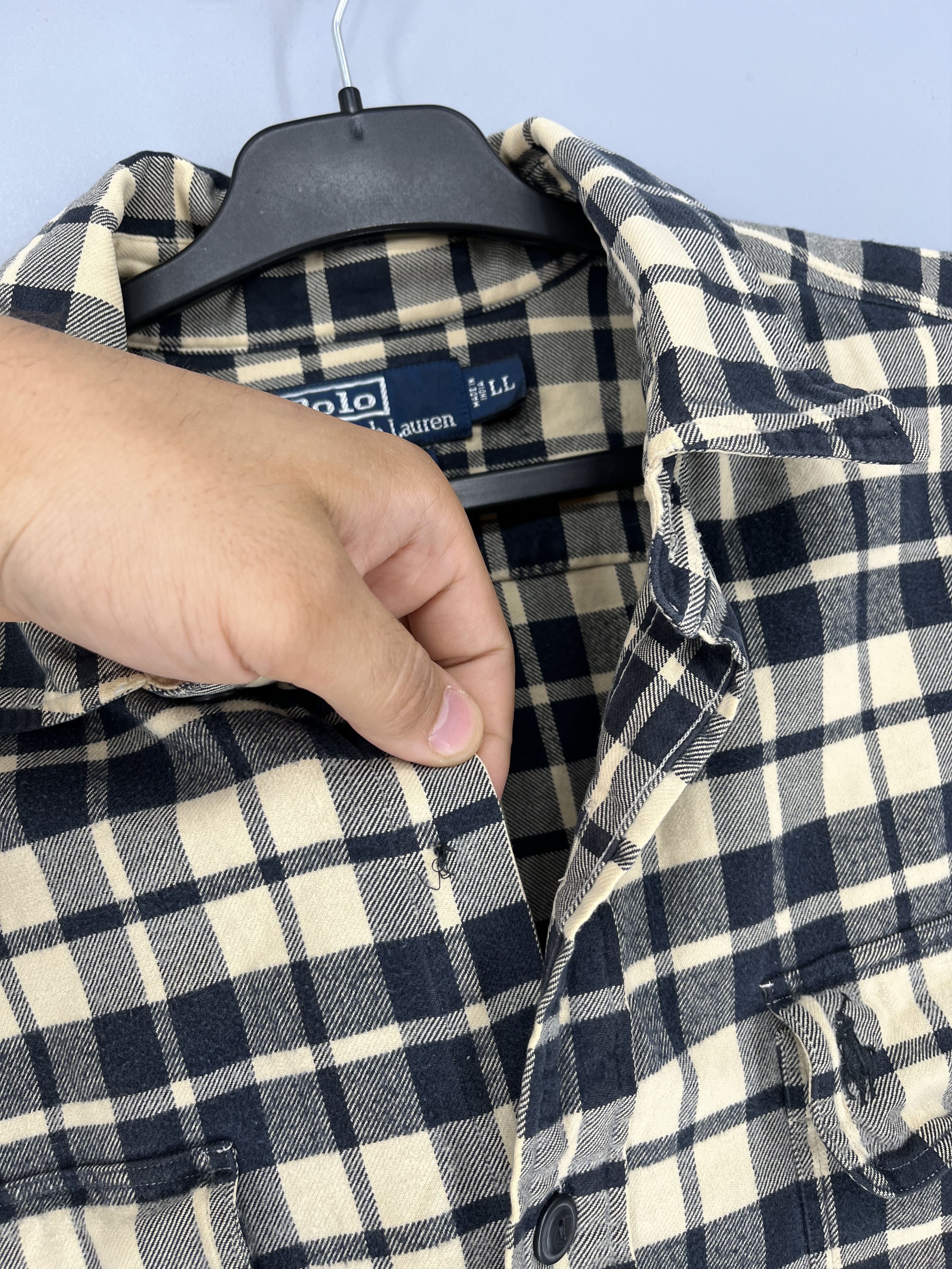 Polo Ralph Lauren Vintage Flannel Polo Raplh Lauren Plaid Shirt Travis style Size US L / EU 52-54 / 3 - 8 Thumbnail