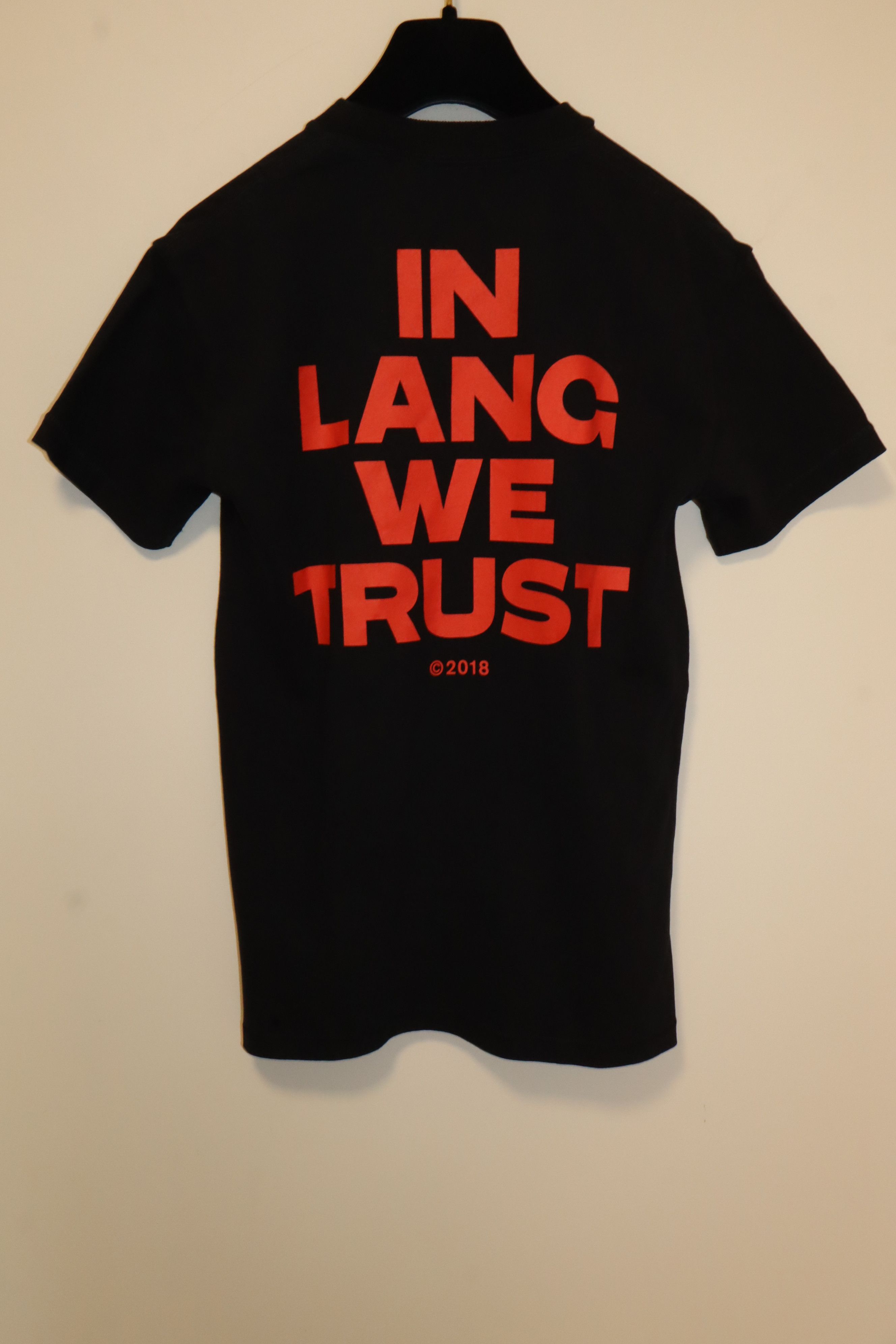 Helmut Lang In lang we trust t-shirt Size XS / US 0-2 / IT 36-38 - 1 Thumbnail
