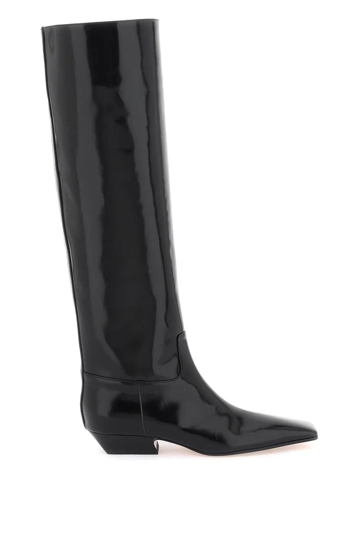 image of Khaite O1S22I1N1223 Marfa Knee-High Boots In Black, Women's (Size 8)
