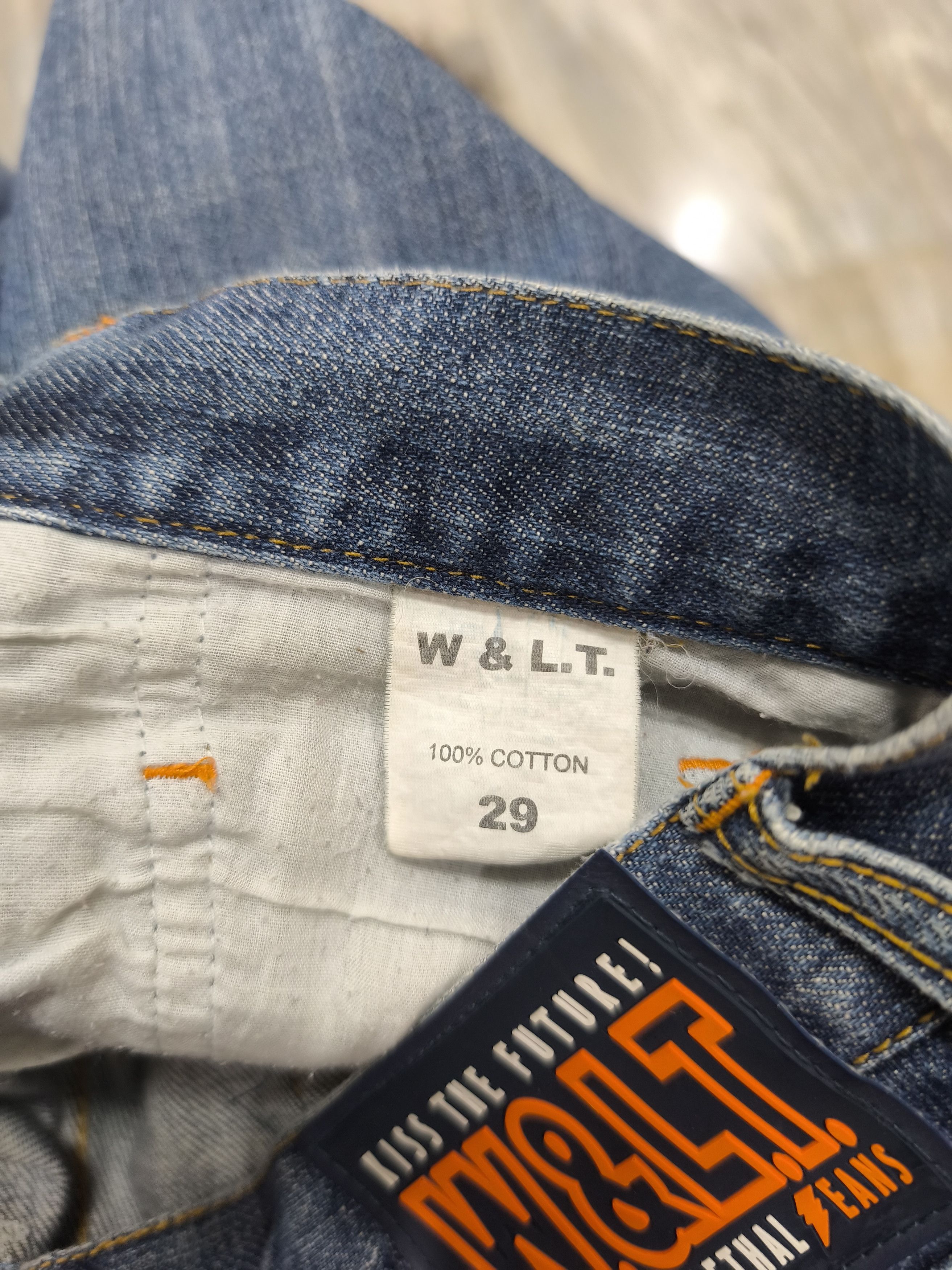 Walter Van Beirendonck Vintage W&LT Embroidery Design Jeans Size 29" - 8 Thumbnail