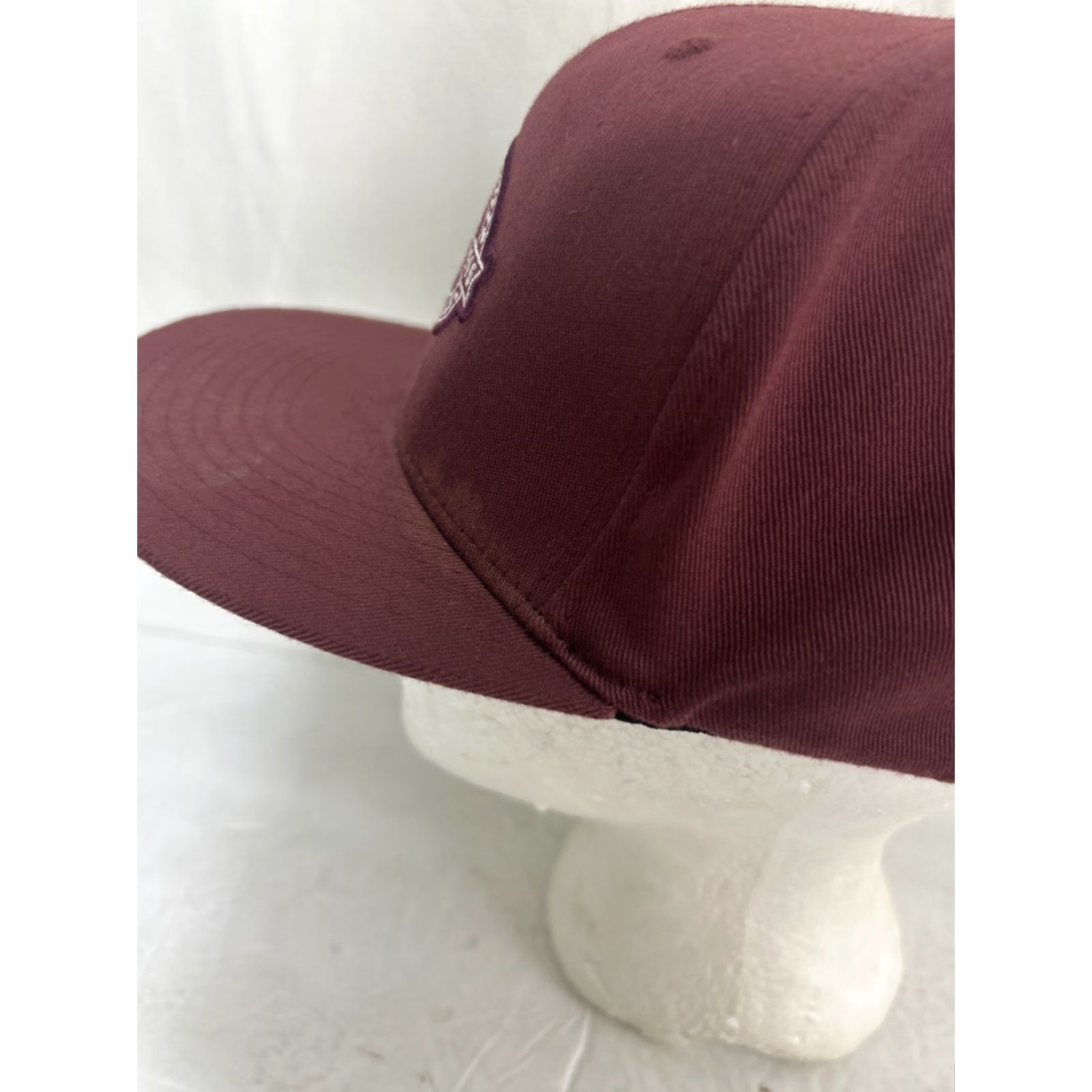 Vans Vans Off The Wall Baseball Hat Mens M Maroon Adjustable Cap Flex Size ONE SIZE - 7 Thumbnail