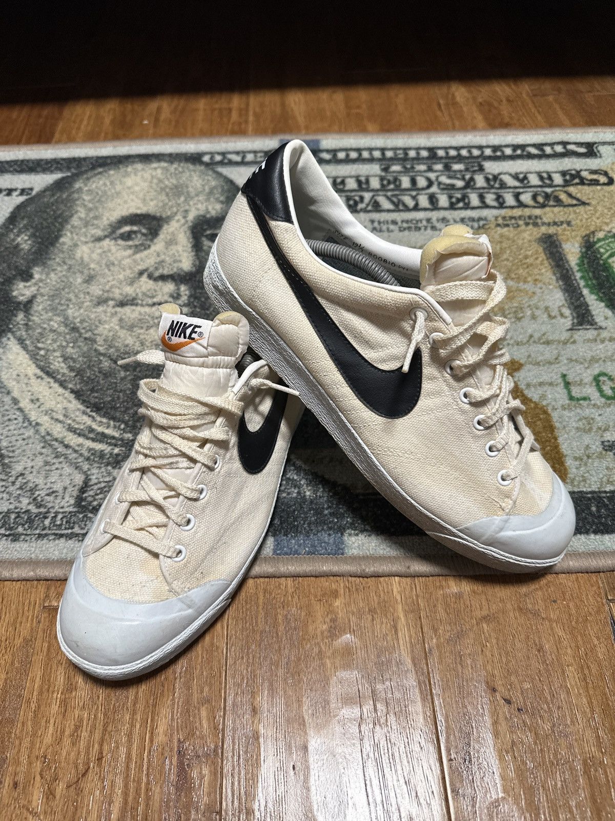 Nike Vintage Vintage 80s Nike Canvas All Court Blazer Lows Grailed