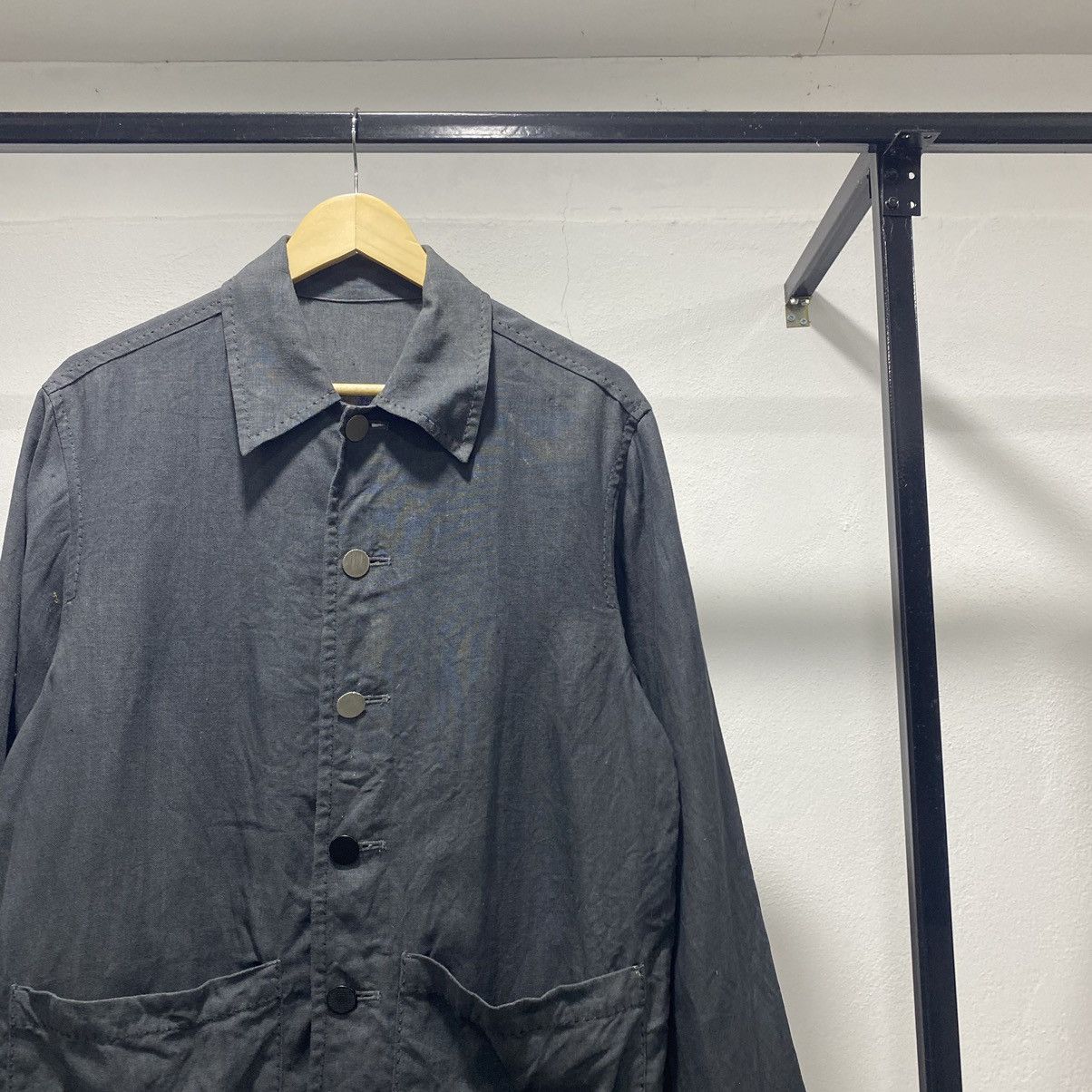 Designer × Japanese Brand 💥Visaruno Linen Chore Jacket Japan Casual LGB Size US M / EU 48-50 / 2 - 2 Thumbnail