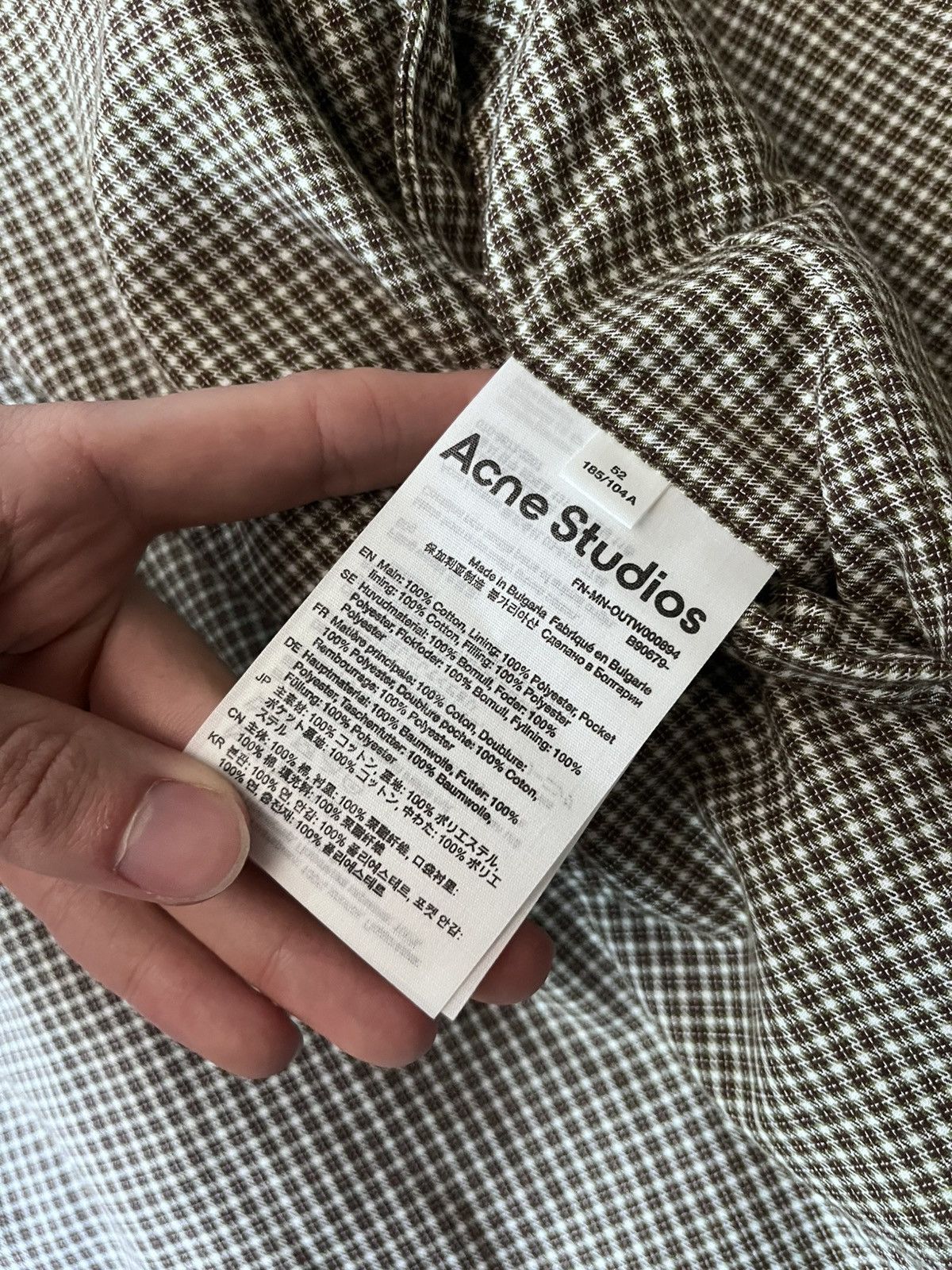 Acne Studios Acne Studios Reversible plaid fleece overshirt jacket Size US L / EU 52-54 / 3 - 14 Thumbnail