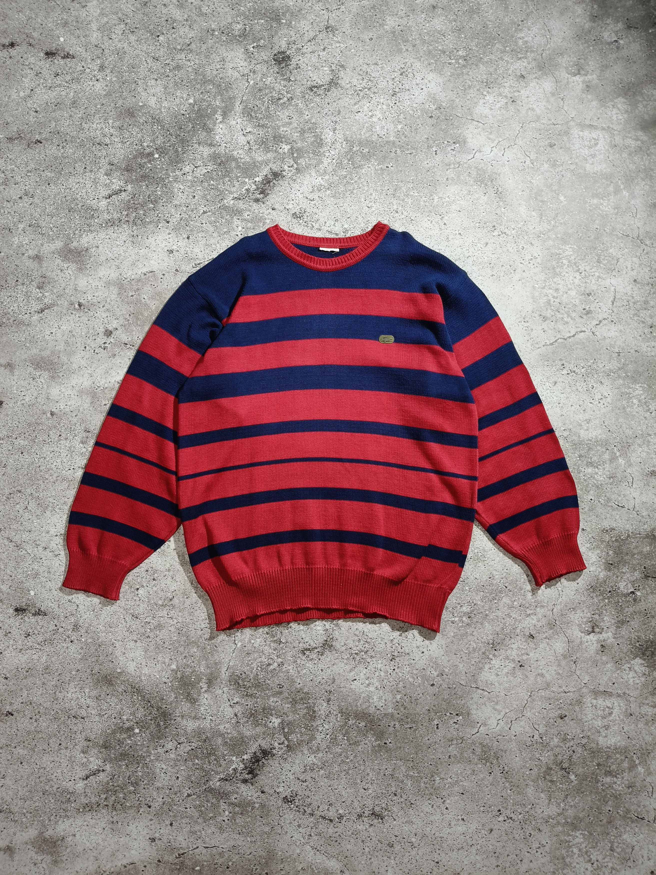 Lacoste Vintage Lacoste Striped Knit Sweater | Size M Size US M / EU 48-50 / 2 - 1 Thumbnail