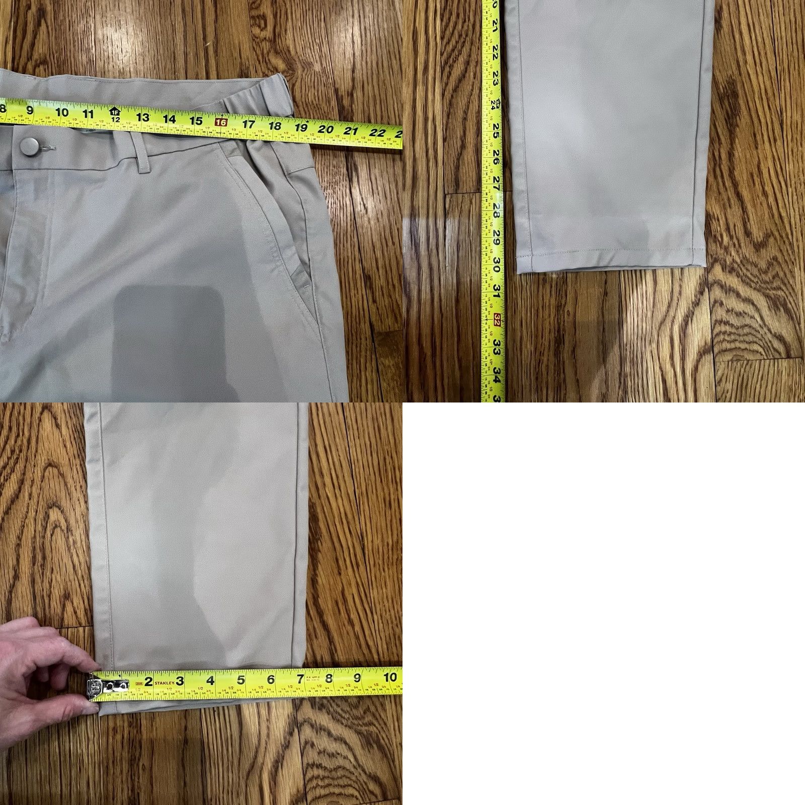 Vintage Jack Archer Pants Mens 38x31 Oak Khaki Slim Fit Golf Chino Performance Size US 38 / EU 54 - 9 Thumbnail
