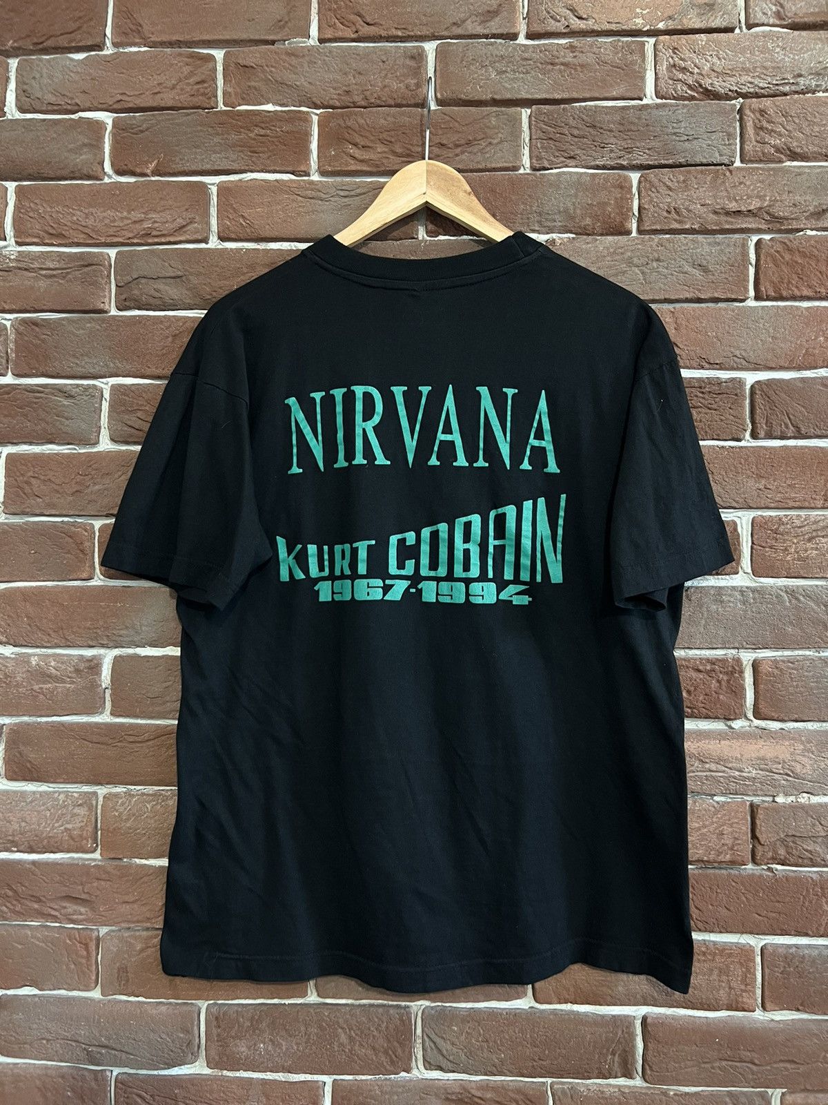 Band Tees Vintage 90s Kurt Cobain Band Tee Nirvana Grunge Print Rare Size US L / EU 52-54 / 3 - 2 Thumbnail