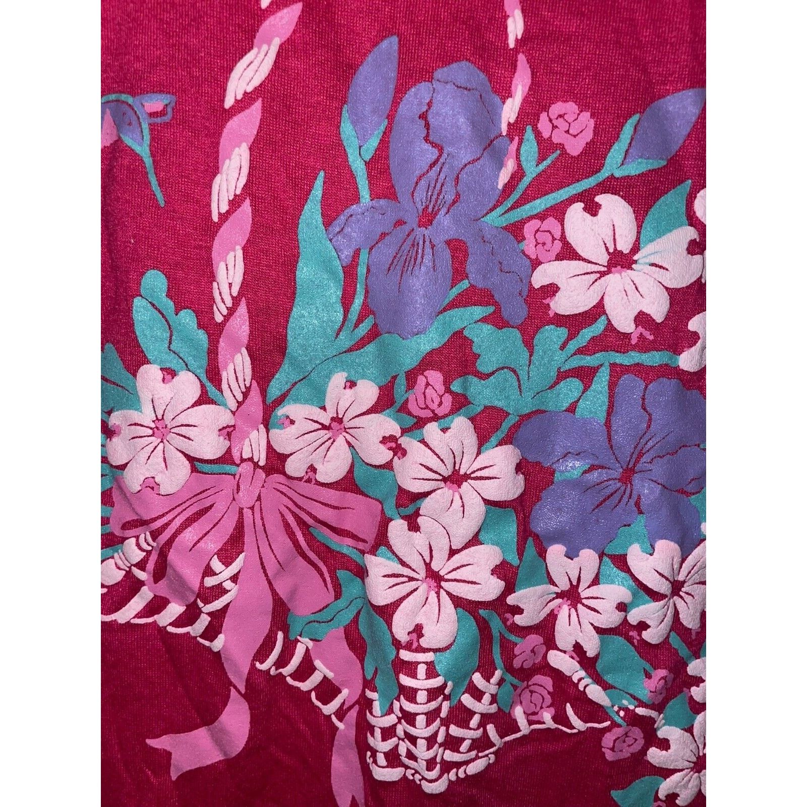 Jerzees Vintage Pennsylvania Shirt Flower Pink Tee VTG 90s Medium Size US M / EU 48-50 / 2 - 4 Thumbnail