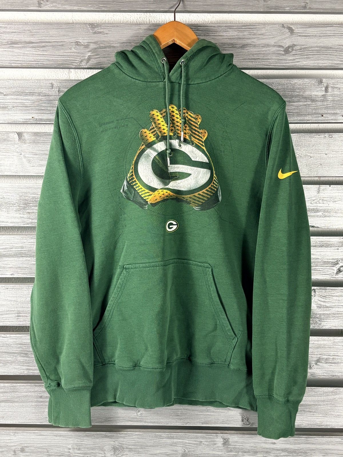 Nike Nike Green Bay Packers Sweatshirt Mens M Hoodie Gloves Size US M / EU 48-50 / 2 - 1 Thumbnail