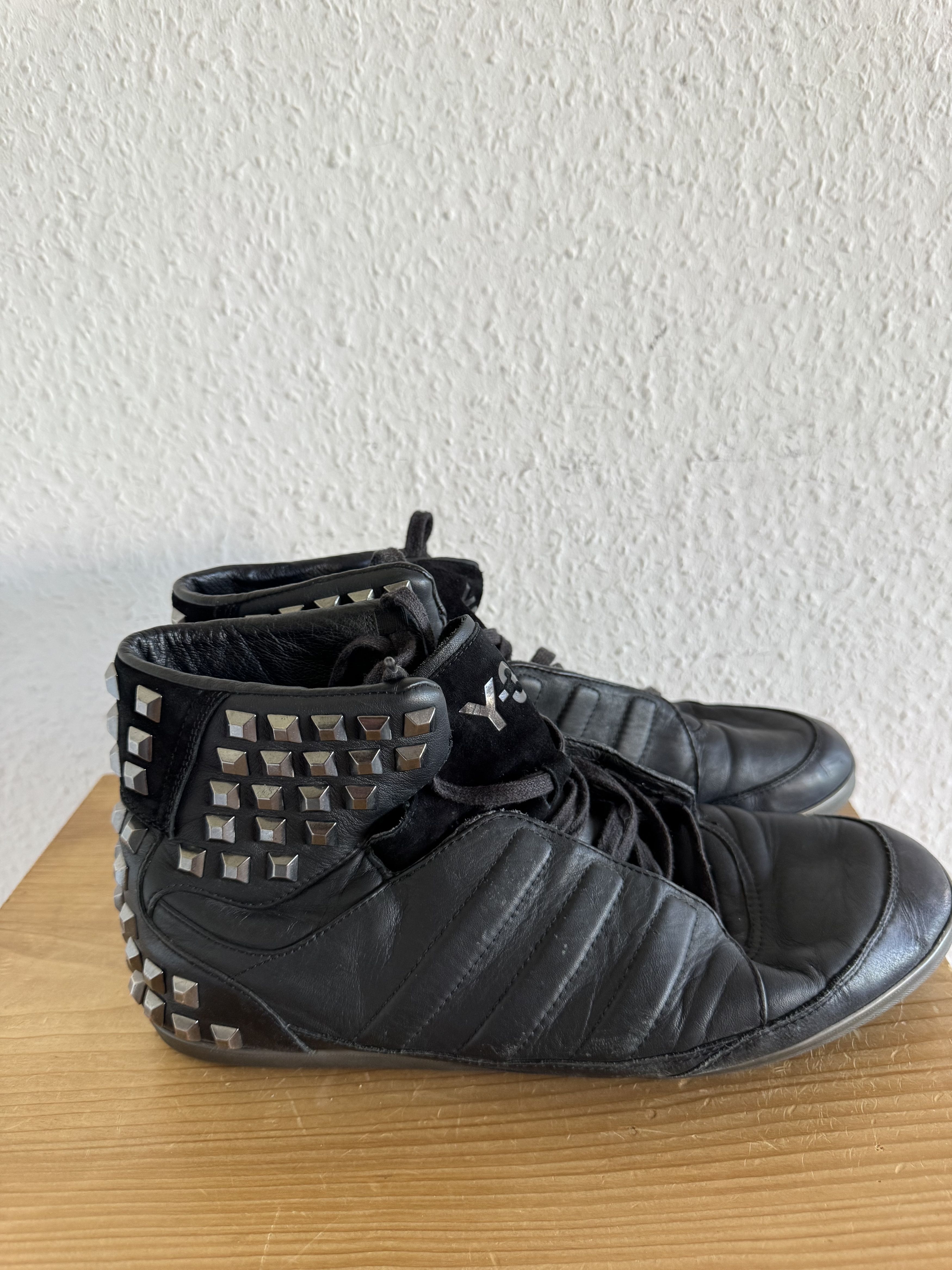 Y-3 Y-3 Honja High Studded Sneakers Size US 11.5 / EU 44-45 - 6 Thumbnail