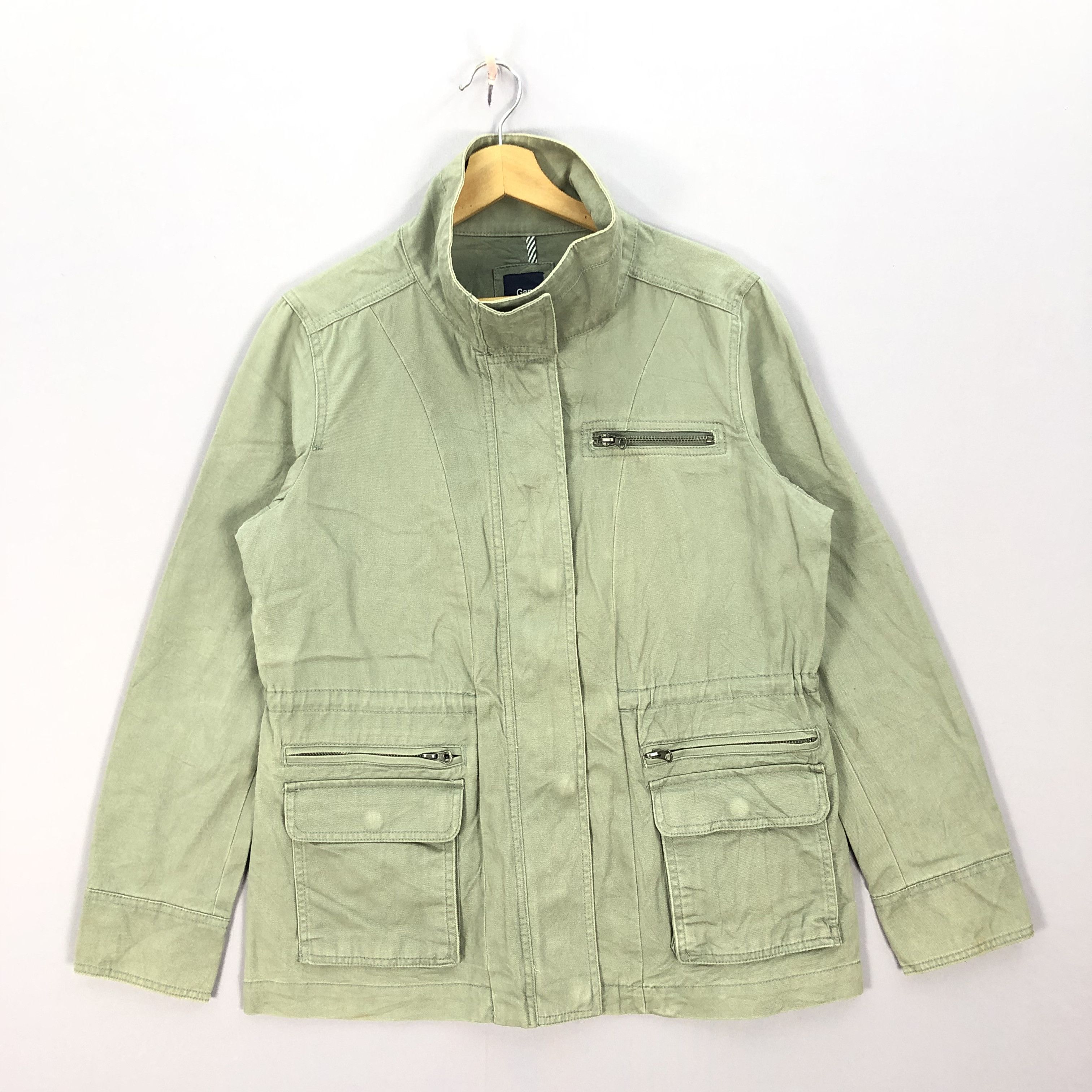 Japanese Brand × Vintage Vintage Military Olive Green Zipper Jacket Size US M / EU 48-50 / 2 - 1 Thumbnail