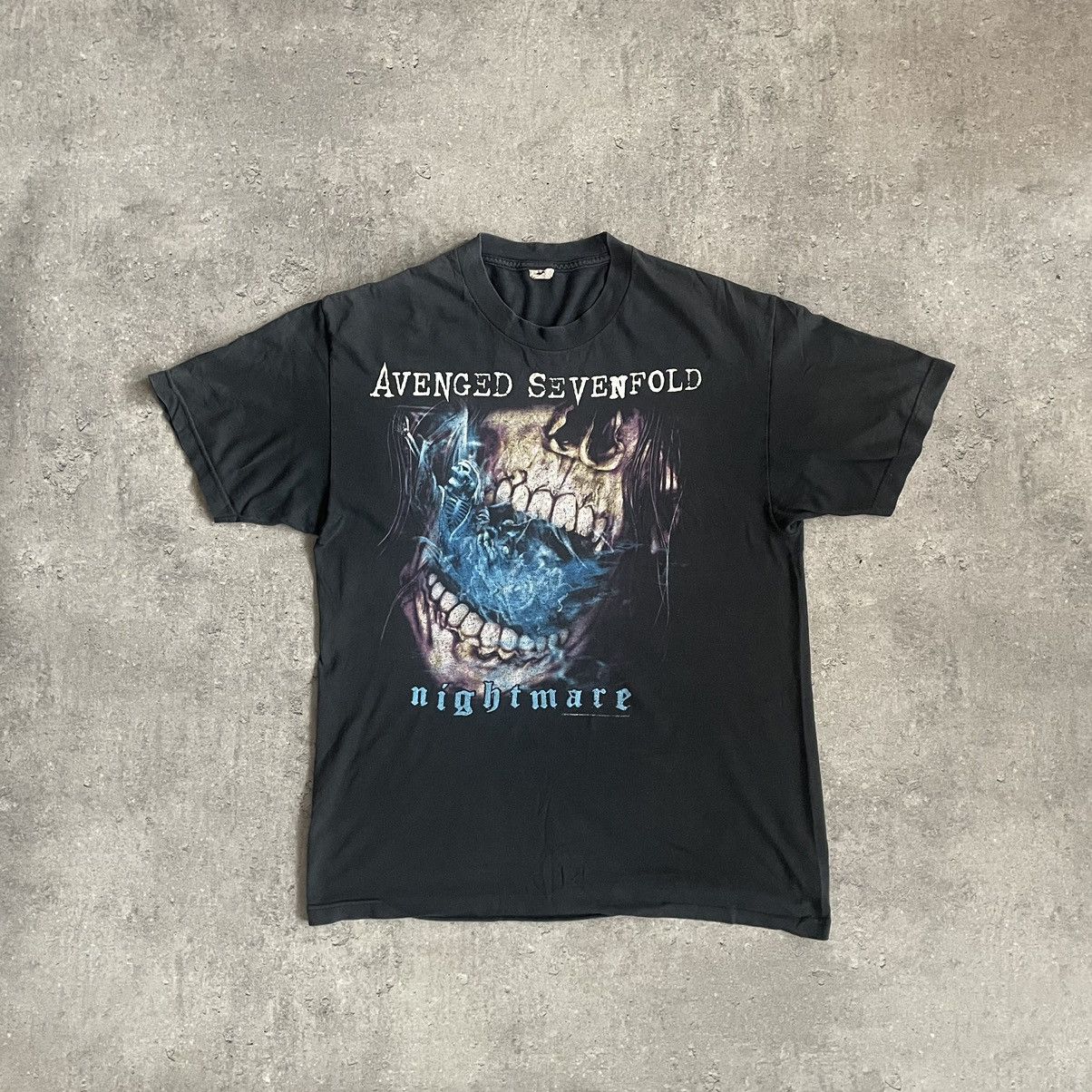 Avenged Sevenfold Tour T Shirt Adult Black Nightmare