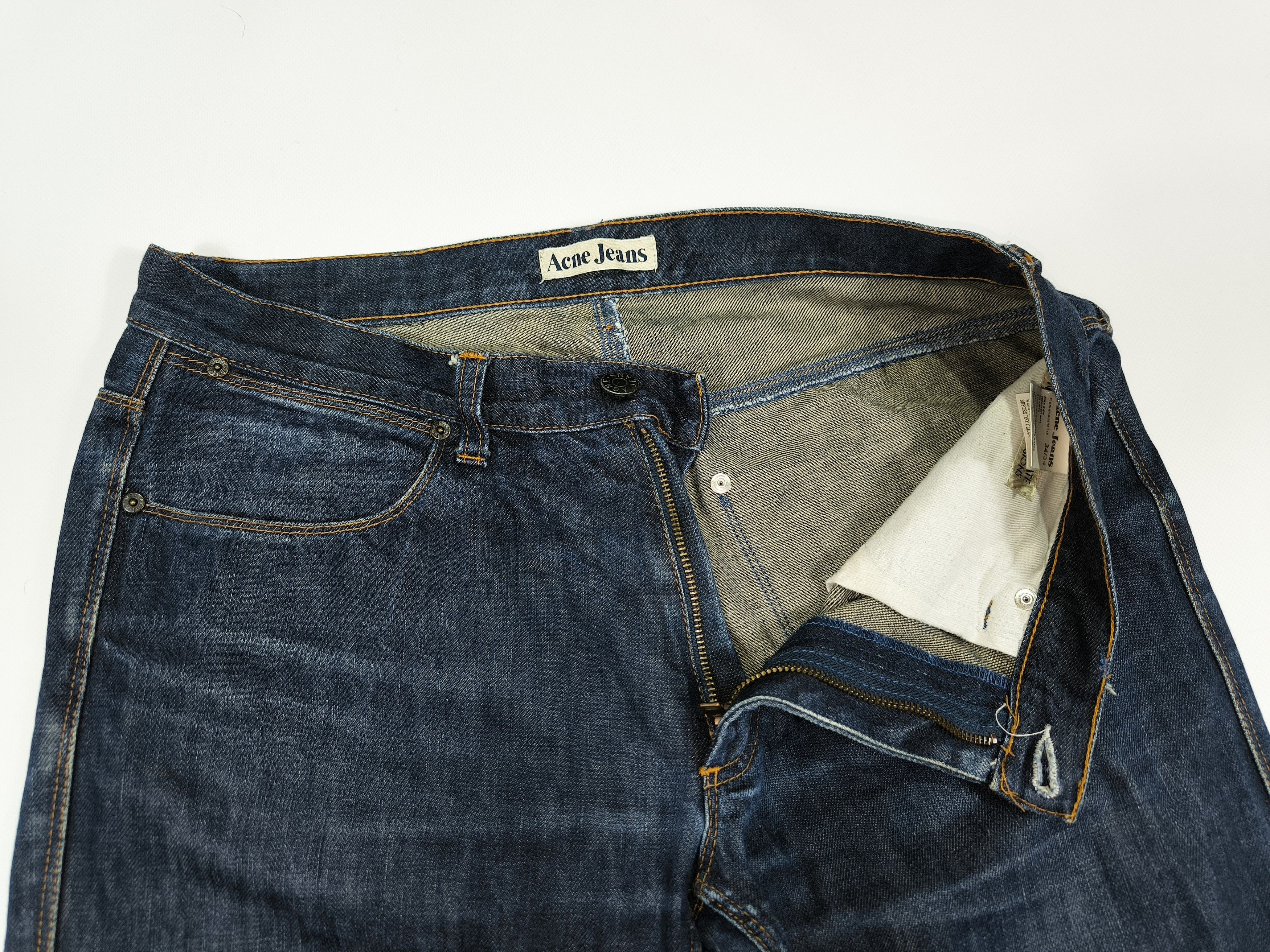 Acne Studios Max Raw Denim Jeans Size W34 L34