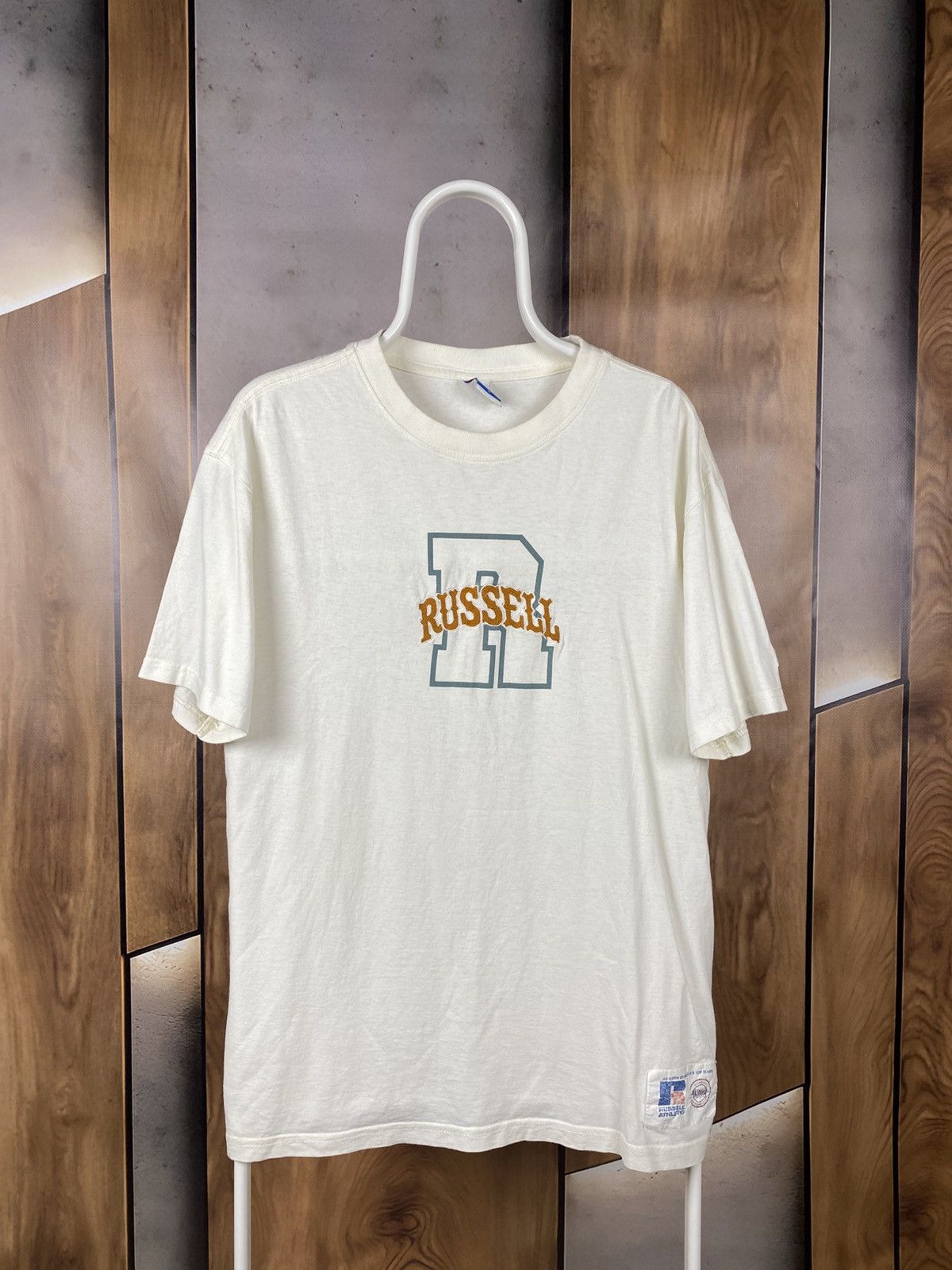 Russell Athletic 🦅T-Shirt Russell Athletic Big Knit Logo Tee🦅 Size US M / EU 48-50 / 2 - 1 Thumbnail