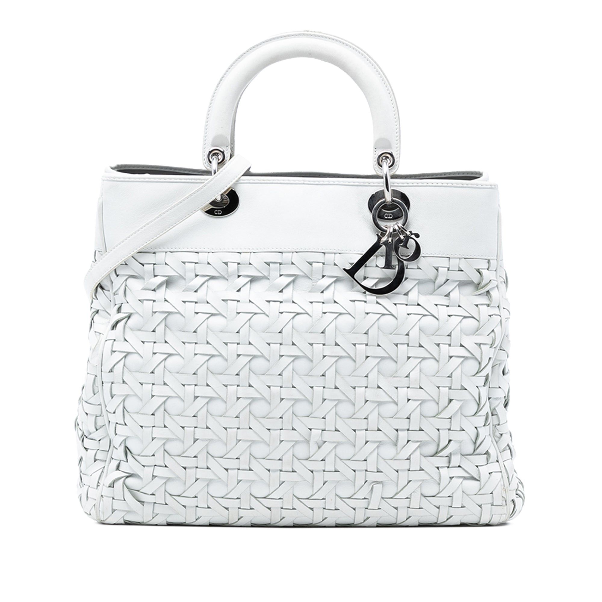 Dior Woven Lambskin Lady Dior Avenue Tote Size ONE SIZE - 1 Thumbnail