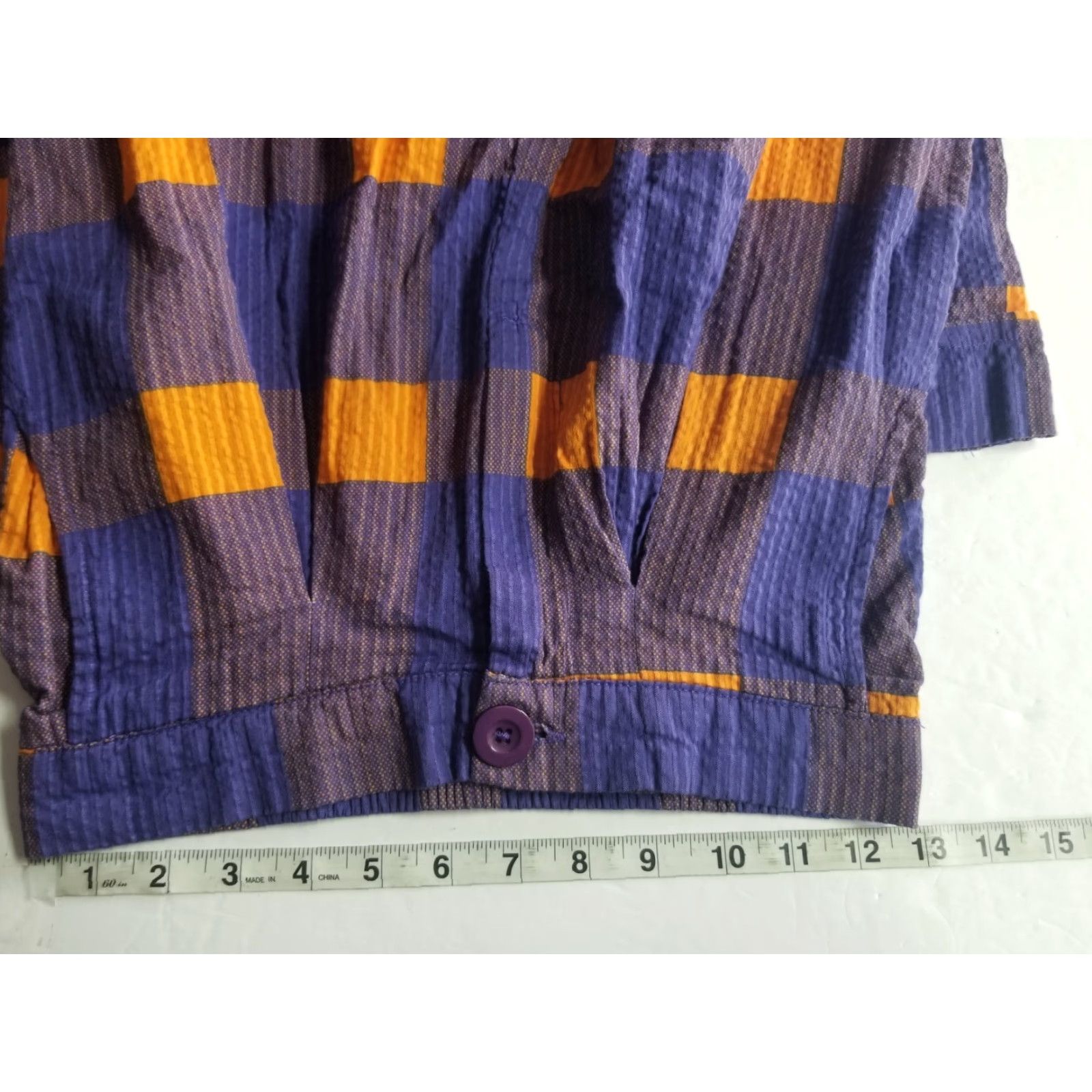 Anthropologie Anthropologie Pants Women XS Pleated Multicolor Plaid Wide-Leg Preppy 29in Inseam Size 26" / US 2 / IT 38 - 3 Thumbnail