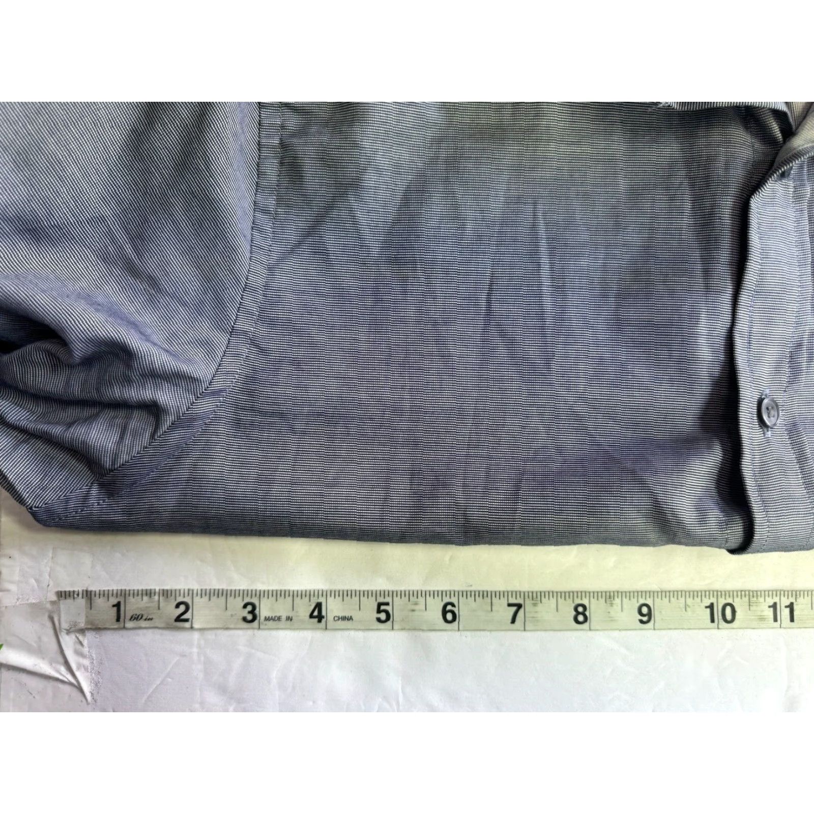 Tommy Hilfiger Tommy Hilfiger Dress Shirt Long Sleeve Button Up Gray Mens S M Regular Cotton Blend Size US M / EU 48-50 / 2 - 4 Thumbnail